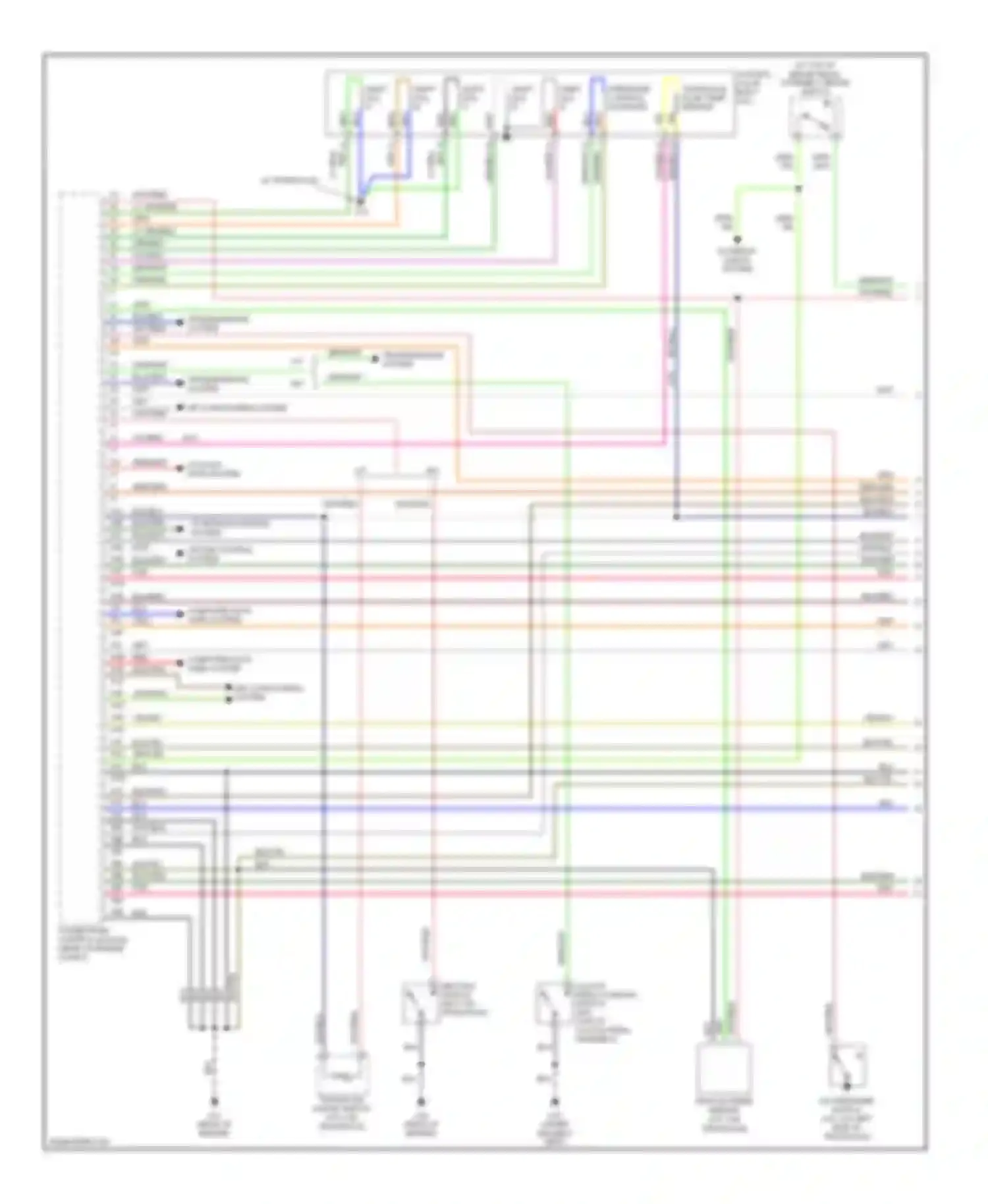 Wiring diagram cooling fans system for Mazda 5 I (2005-2007) (1 of 2)