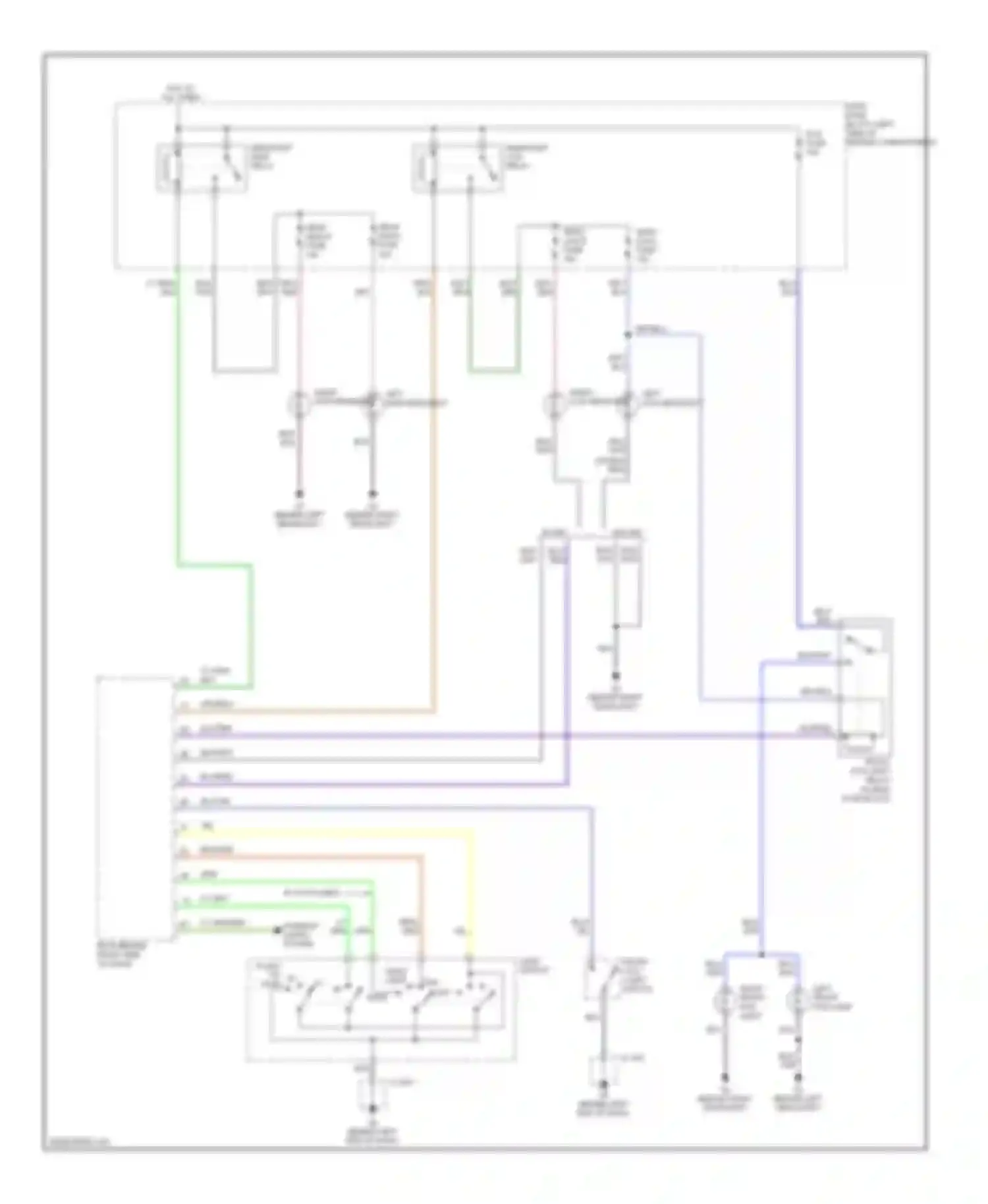 Wiring diagram fog fuse for Mazda 5 I (2005-2007) (1 of 2)