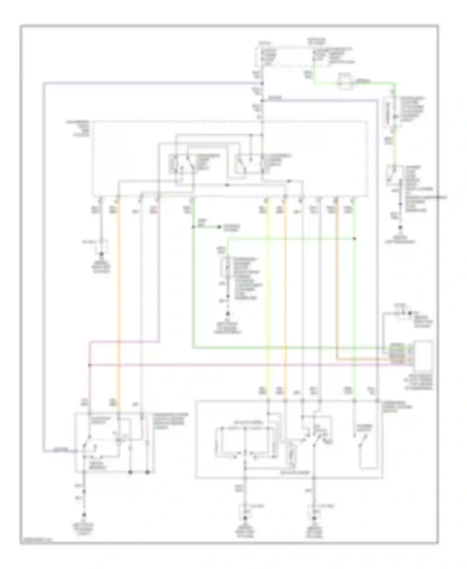 Wiring diagram front corner of engine compartment, in washer fluid reservoir) for Mazda 5 I (2005-2007) (1 of 1)