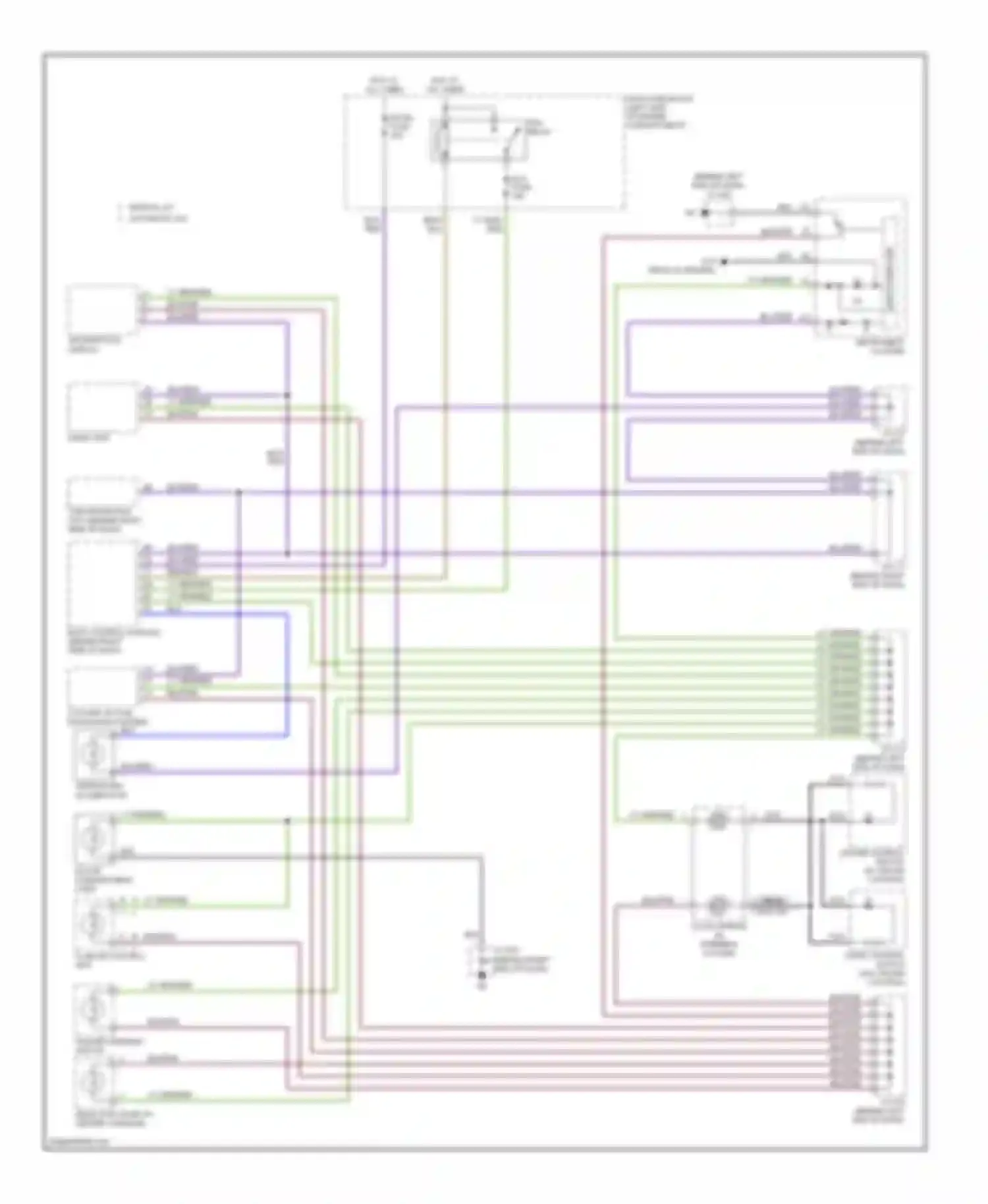 Wiring diagram hazard warning switch for Mazda 5 I (2005-2007) (2 of 2)