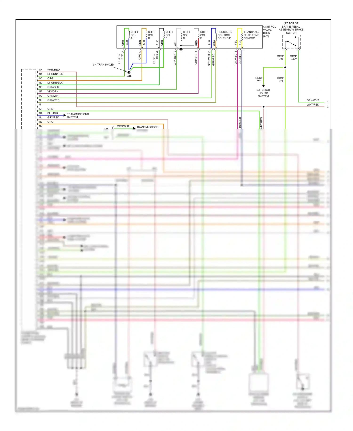 Mazda 5 I (2005-2007) (in transaxle) wiring diagram  (2 of 2)