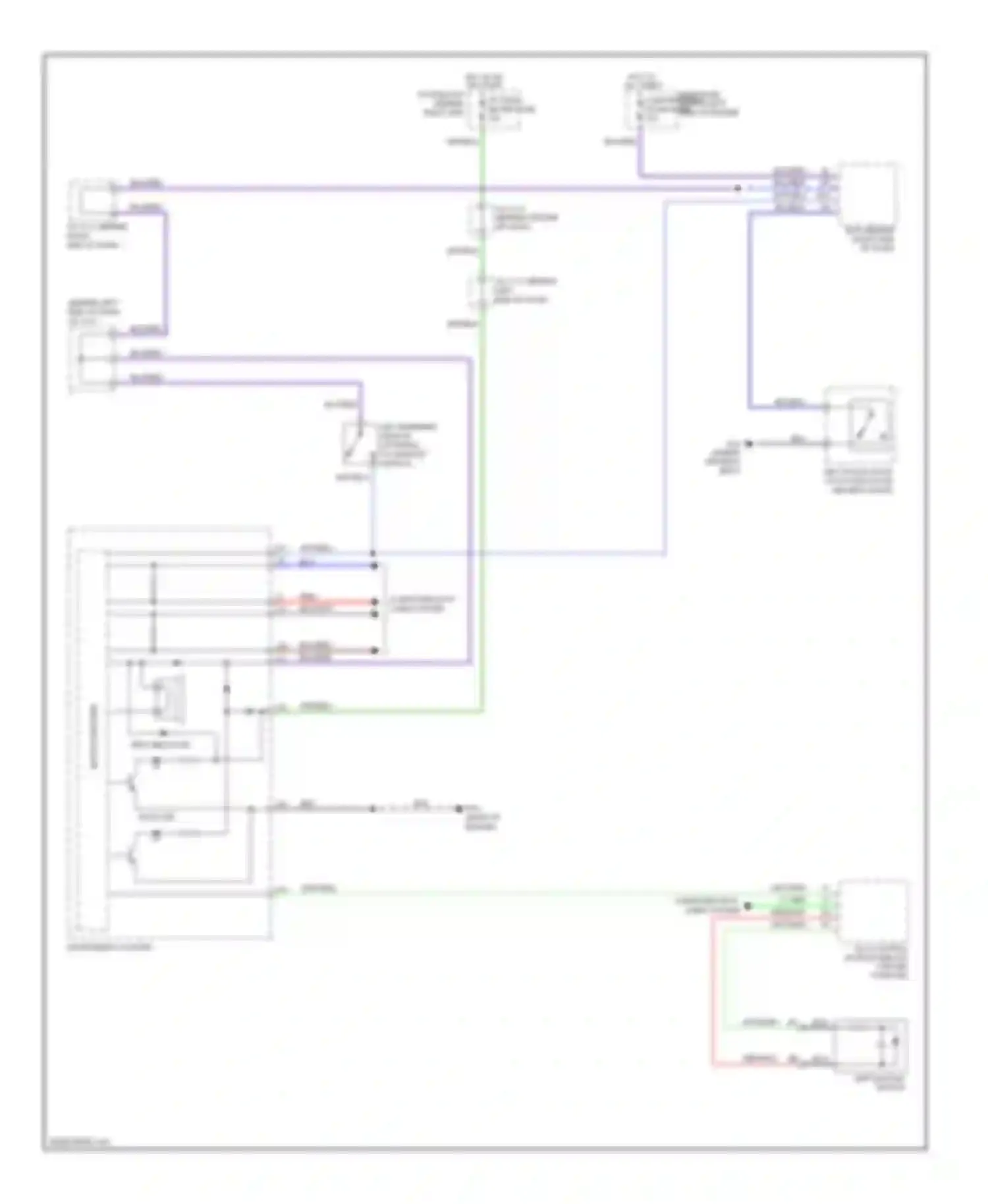 Wiring diagram instrument cluster for Mazda 5 I (2005-2007) (12 of 14)