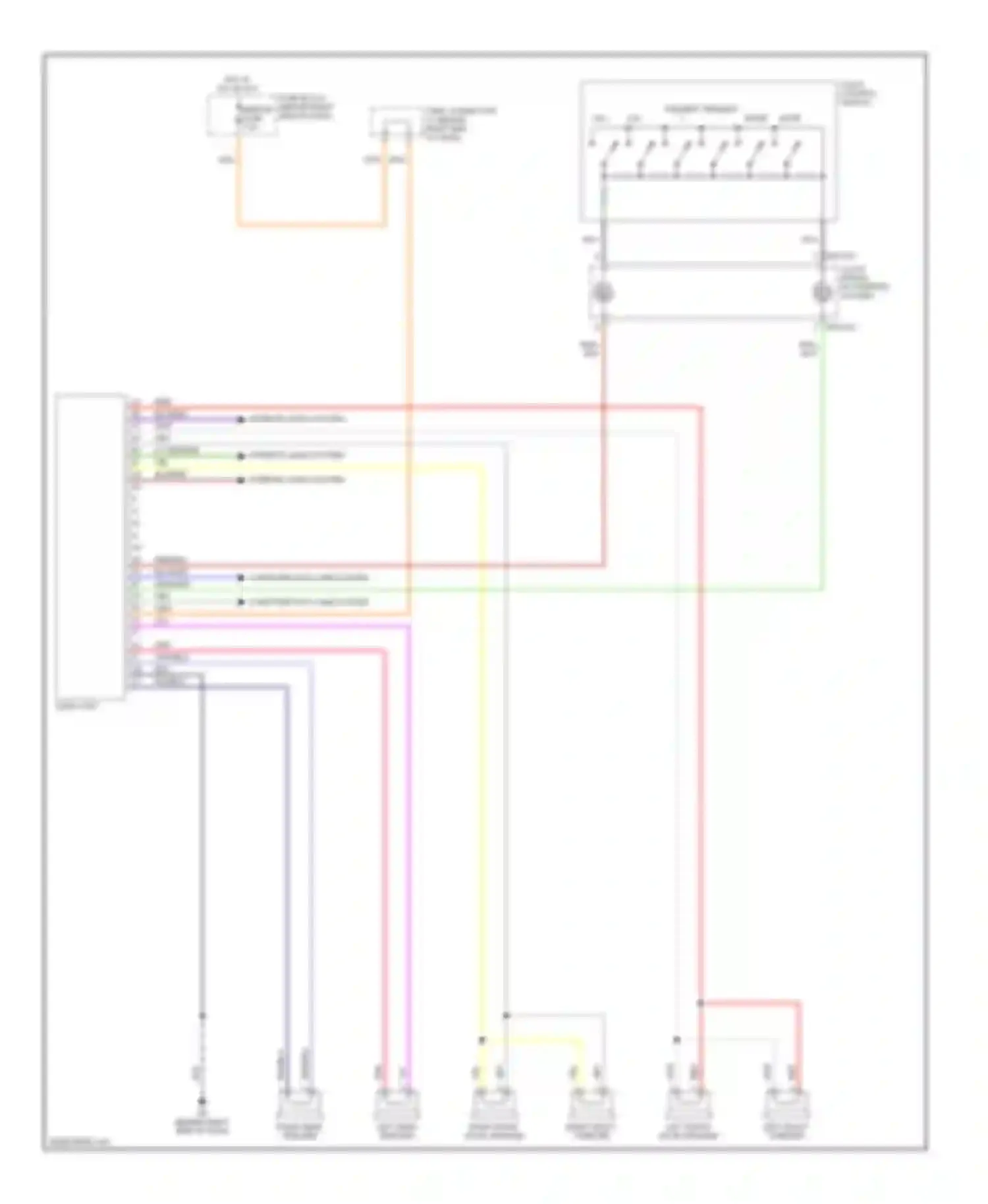 Wiring diagram left front door speaker left front tweeter for Mazda 5 I (2005-2007) (3 of 3)