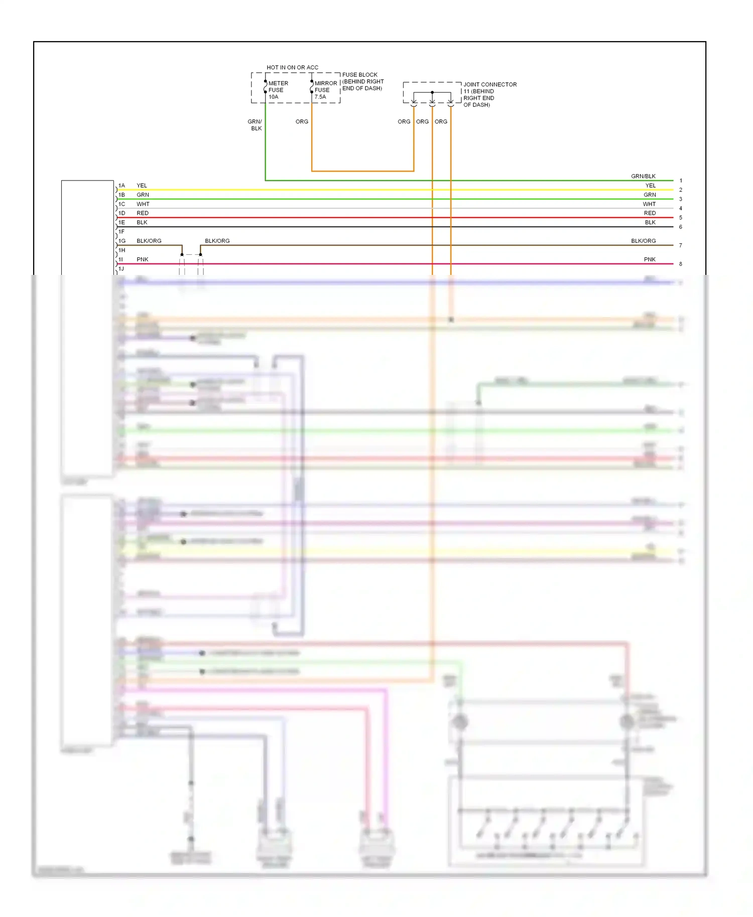 Mazda 5 I (2005-2007) nca wiring diagram  (13 of 19)