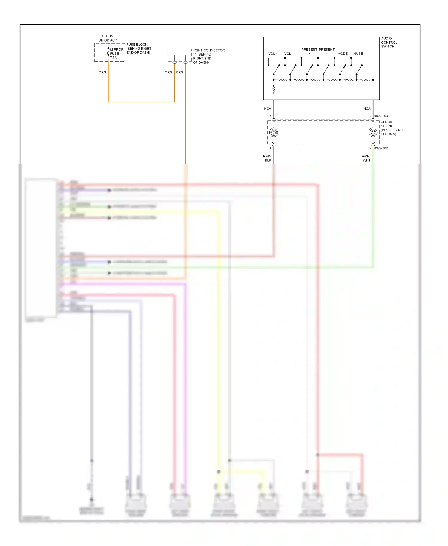 Mazda 5 I (2005-2007) nca wiring diagram  (16 of 19)