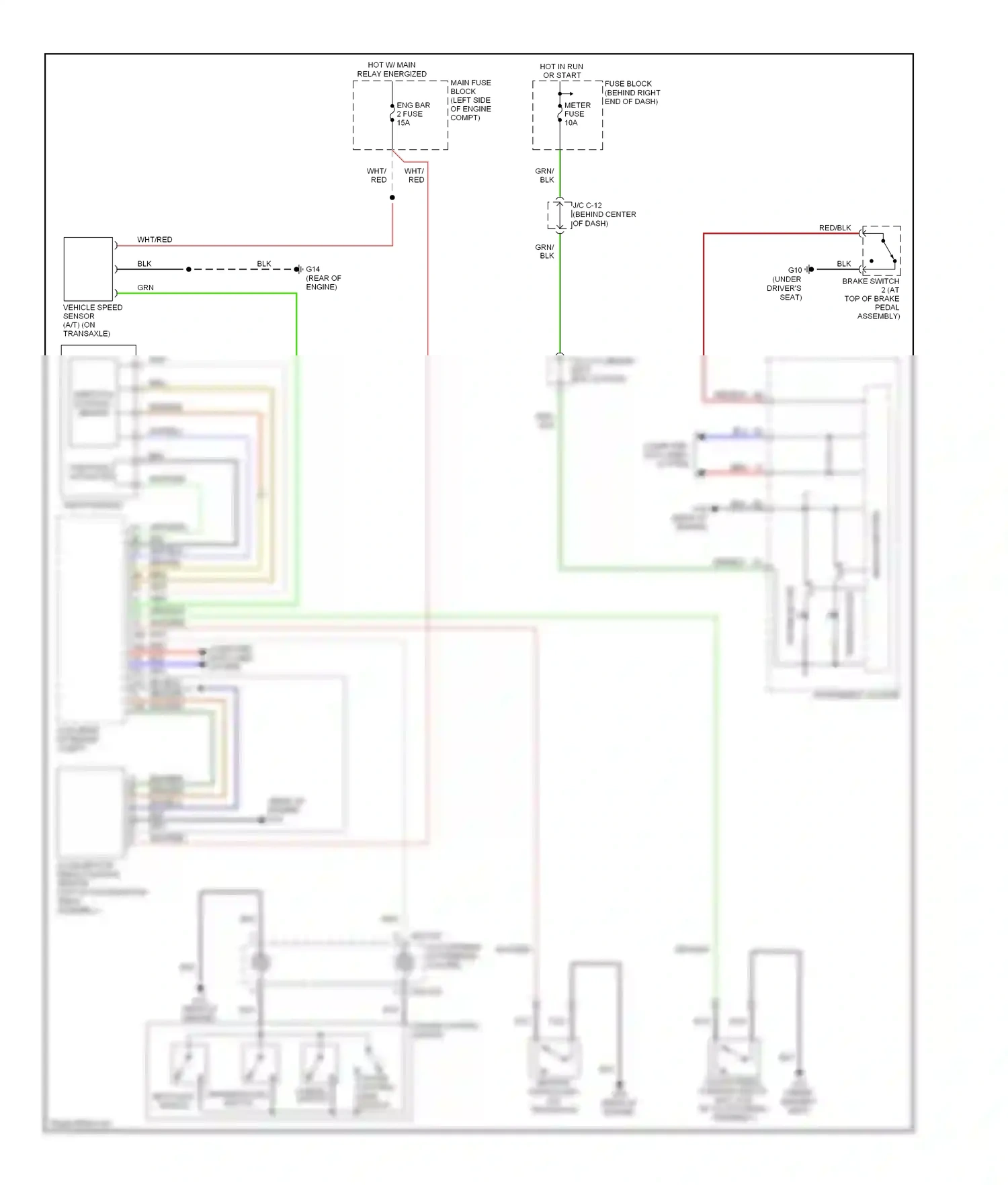 Mazda 5 I (2005-2007) neutral switch (m/t) (on transaxle) wiring diagram  (1 of 2)
