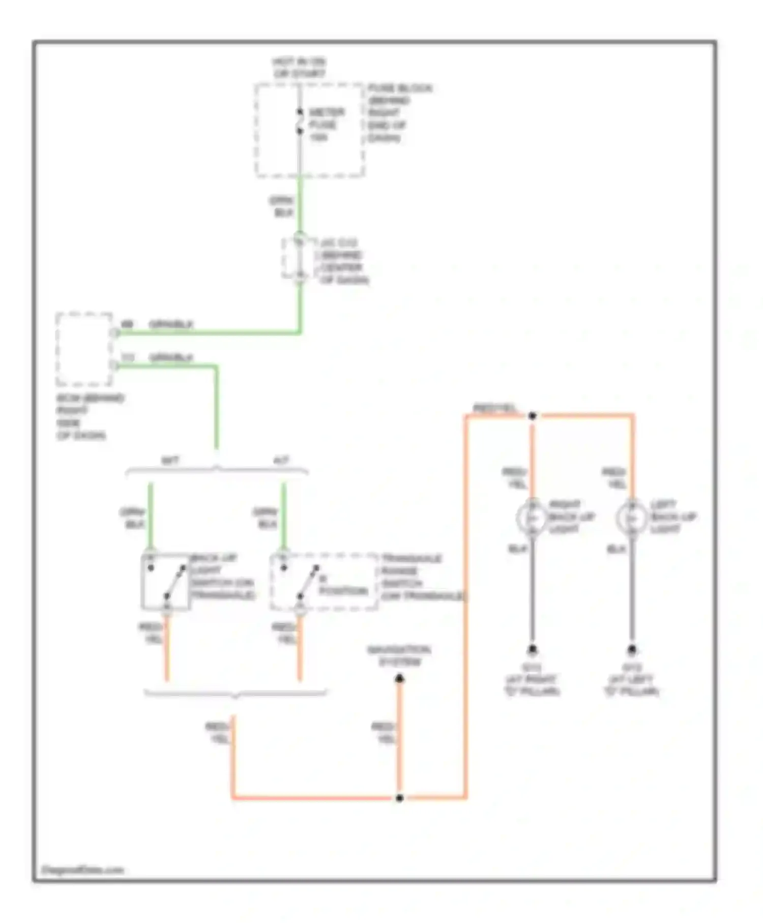 Wiring diagram red/yel for Mazda 5 I (2005-2007) (2 of 11)