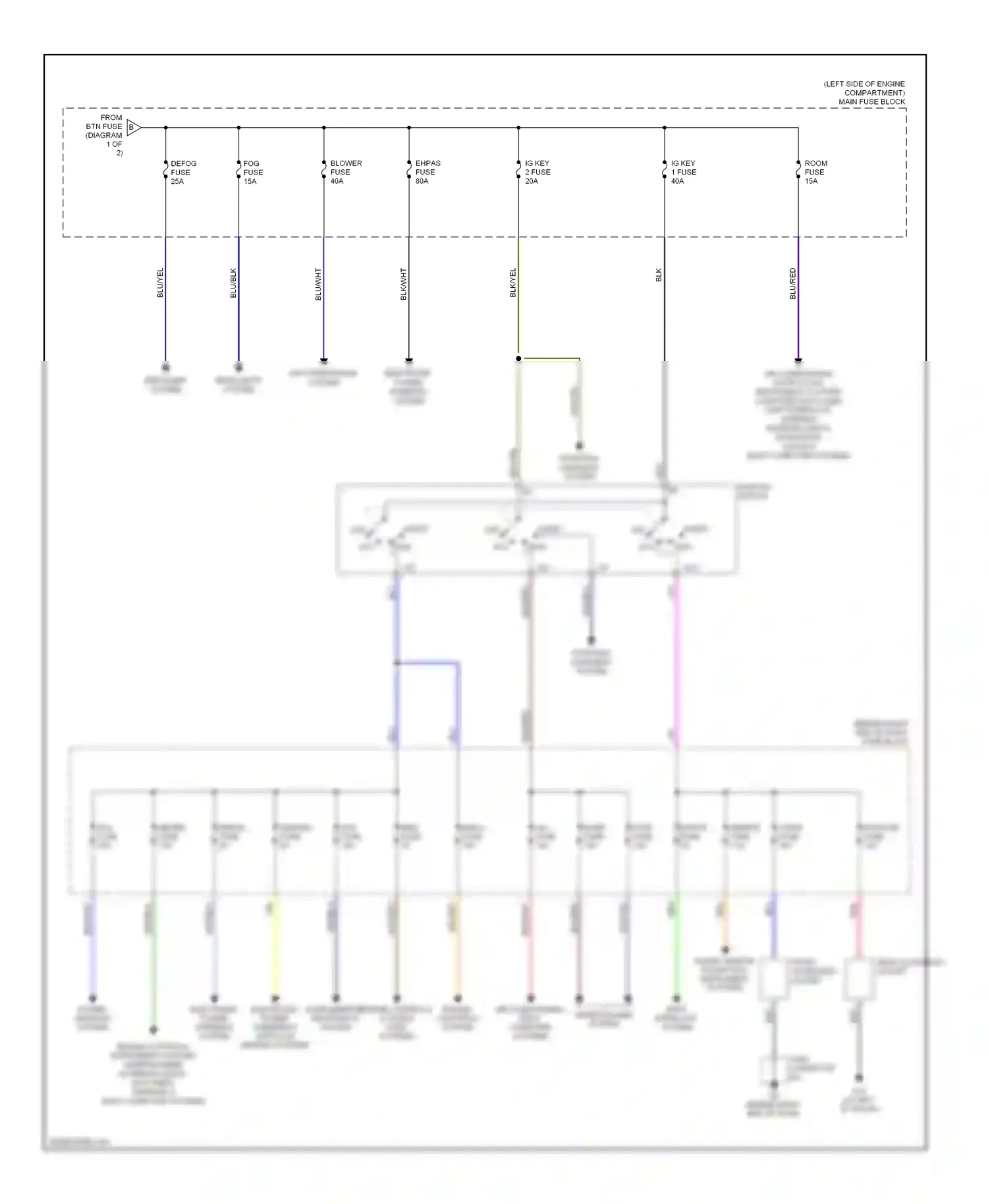 Mazda 5 I (2005-2007) run wiring diagram  (3 of 3)
