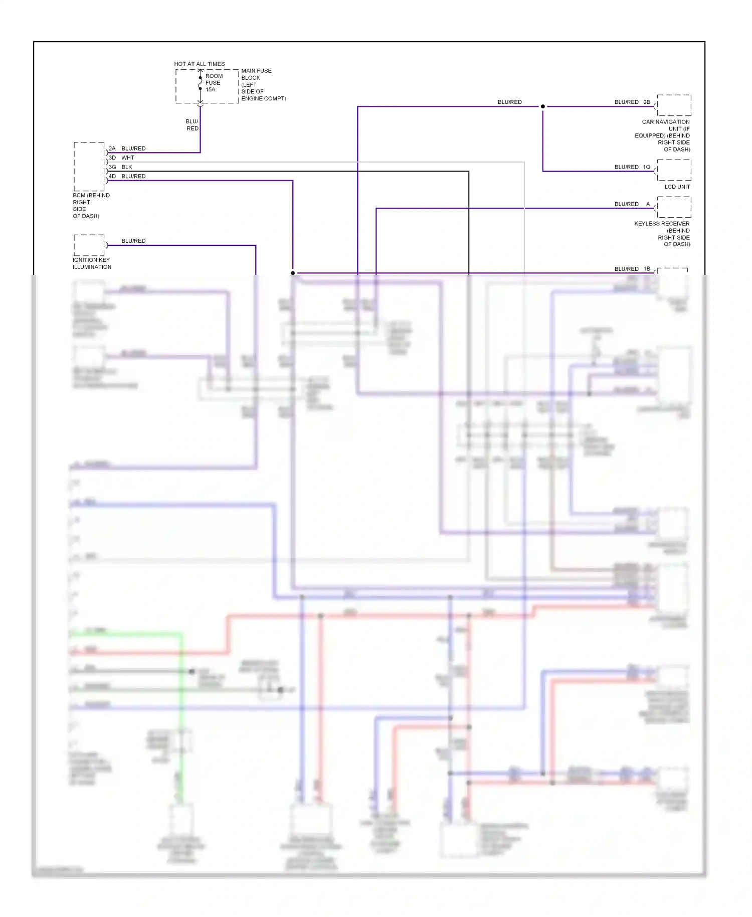 Mazda 5 I (2005-2007) sas control module (below center console) wiring diagram  (2 of 3)