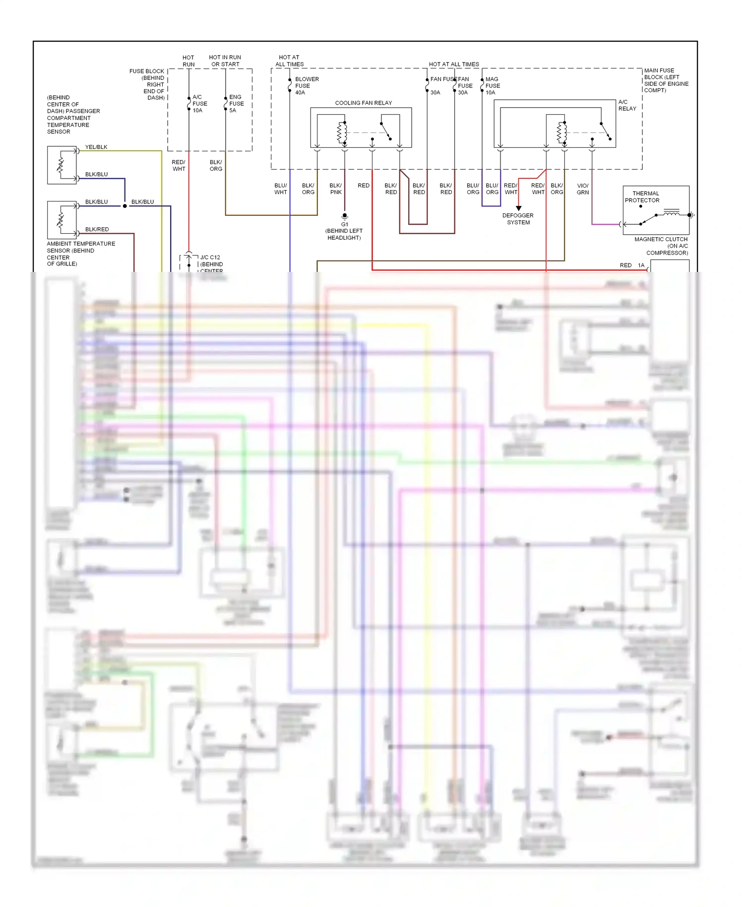 Mazda 5 I (2005-2007) vent wiring diagram  (1 of 1)