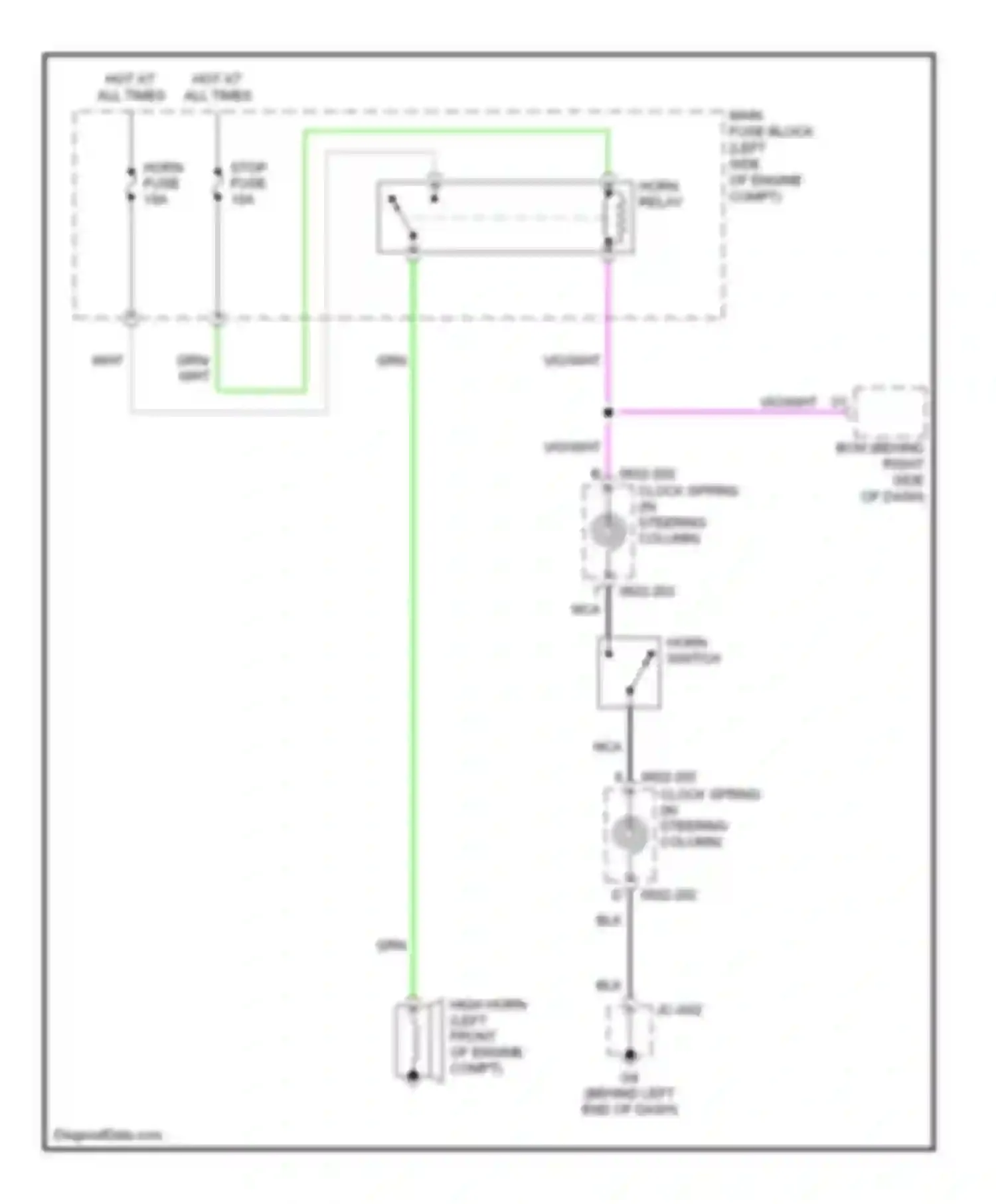 Wiring diagram wht for Mazda 5 I (2005-2007) (13 of 30)