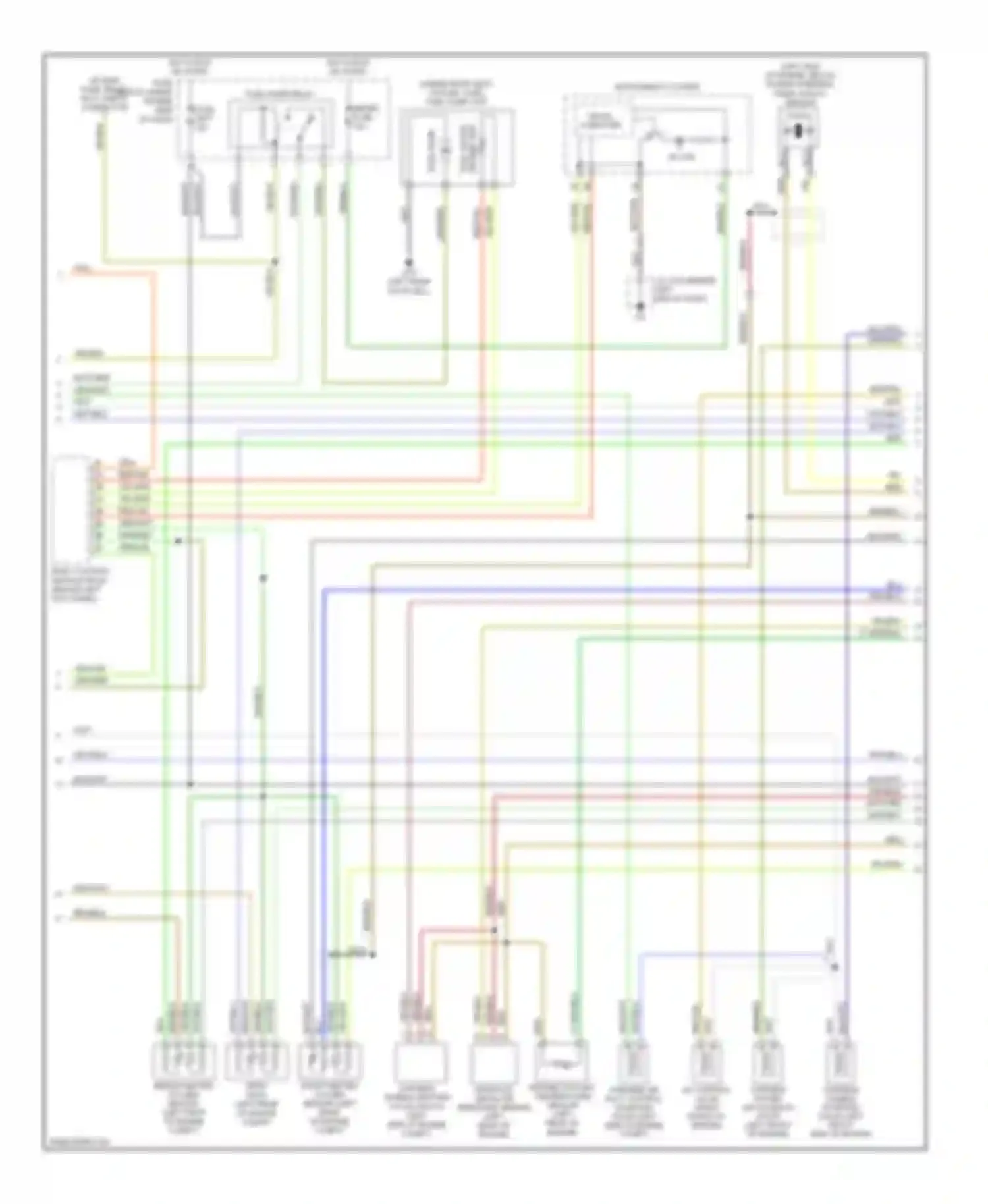 6 Mazda GG facelift (2005-2008): Wiring diagram engine performance 2.3l, california (2 of 3)