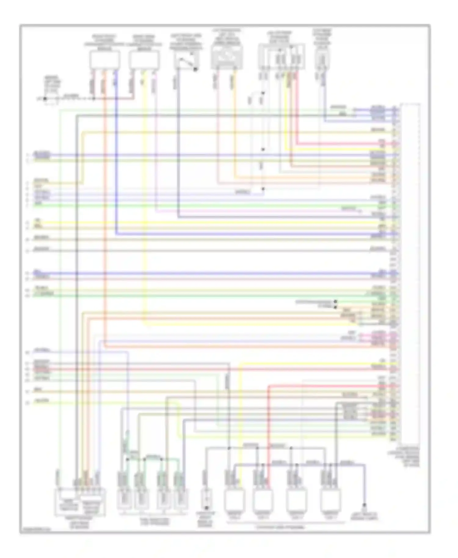 6 Mazda GG facelift (2005-2008): Wiring diagram engine performance 2.3l, california (3 of 3)