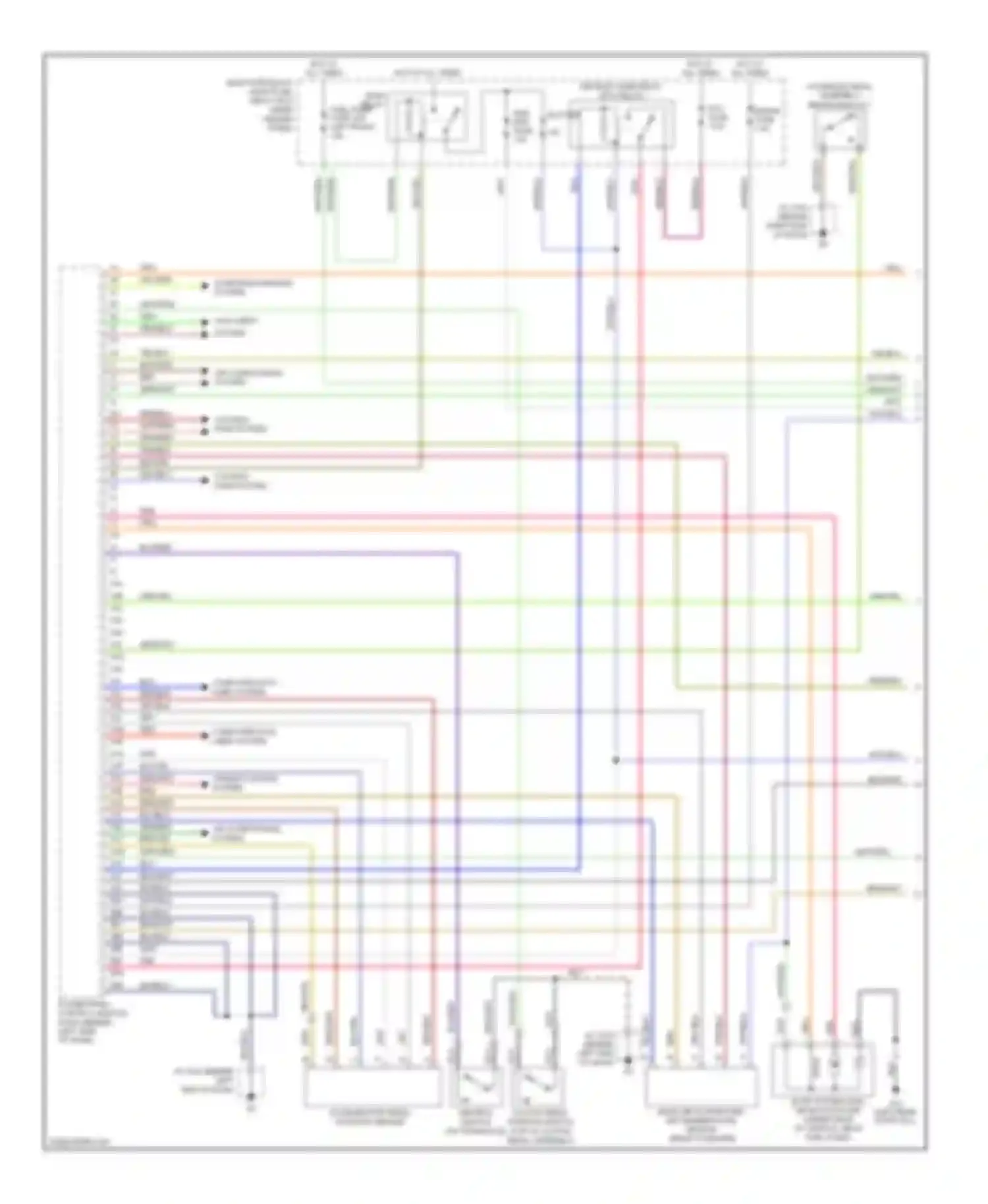6 Mazda GG facelift (2005-2008): Wiring diagram engine performance 2.3l, except california (1 of 3)