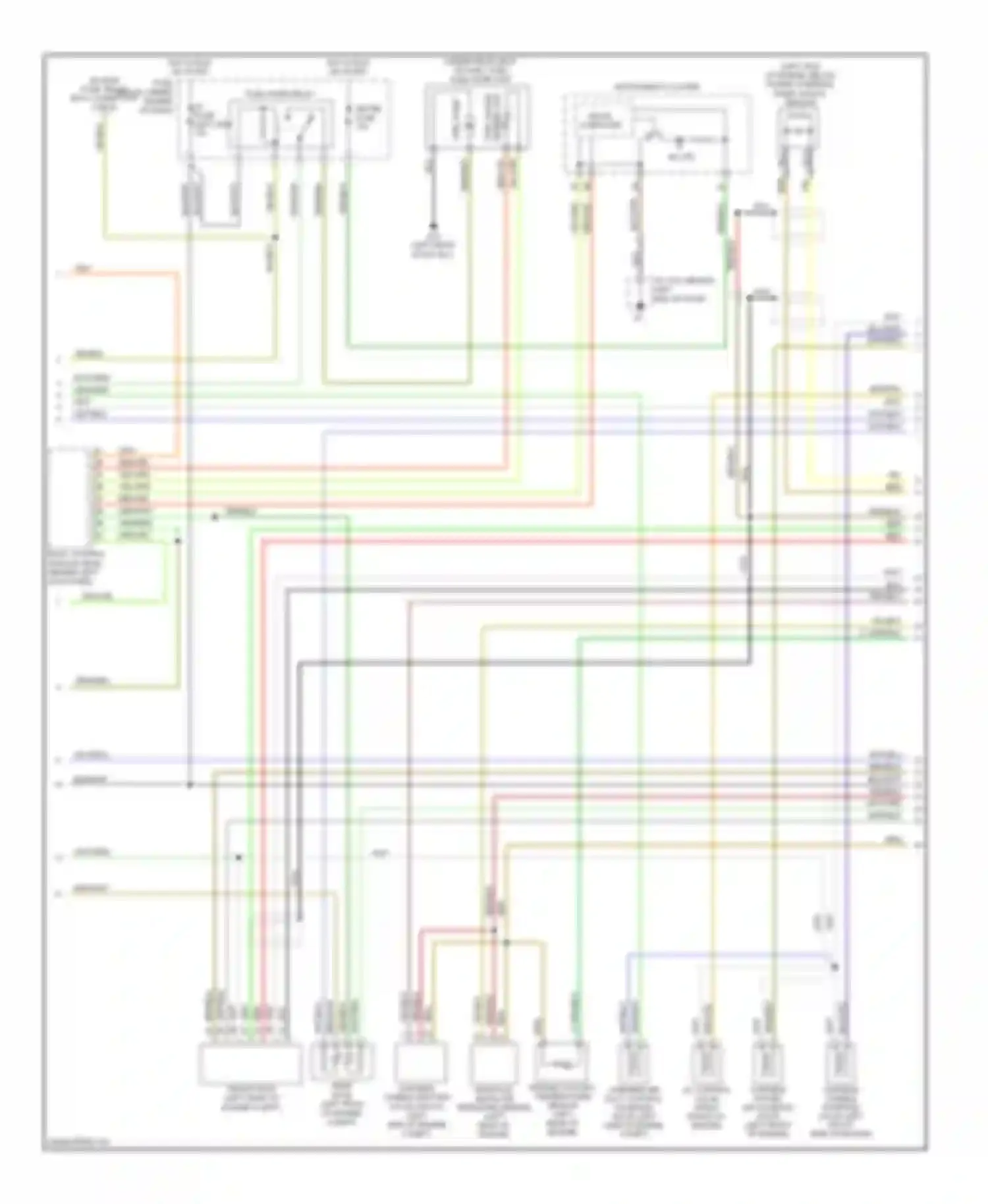 6 Mazda GG facelift (2005-2008): Wiring diagram engine performance 2.3l, except california (2 of 3)
