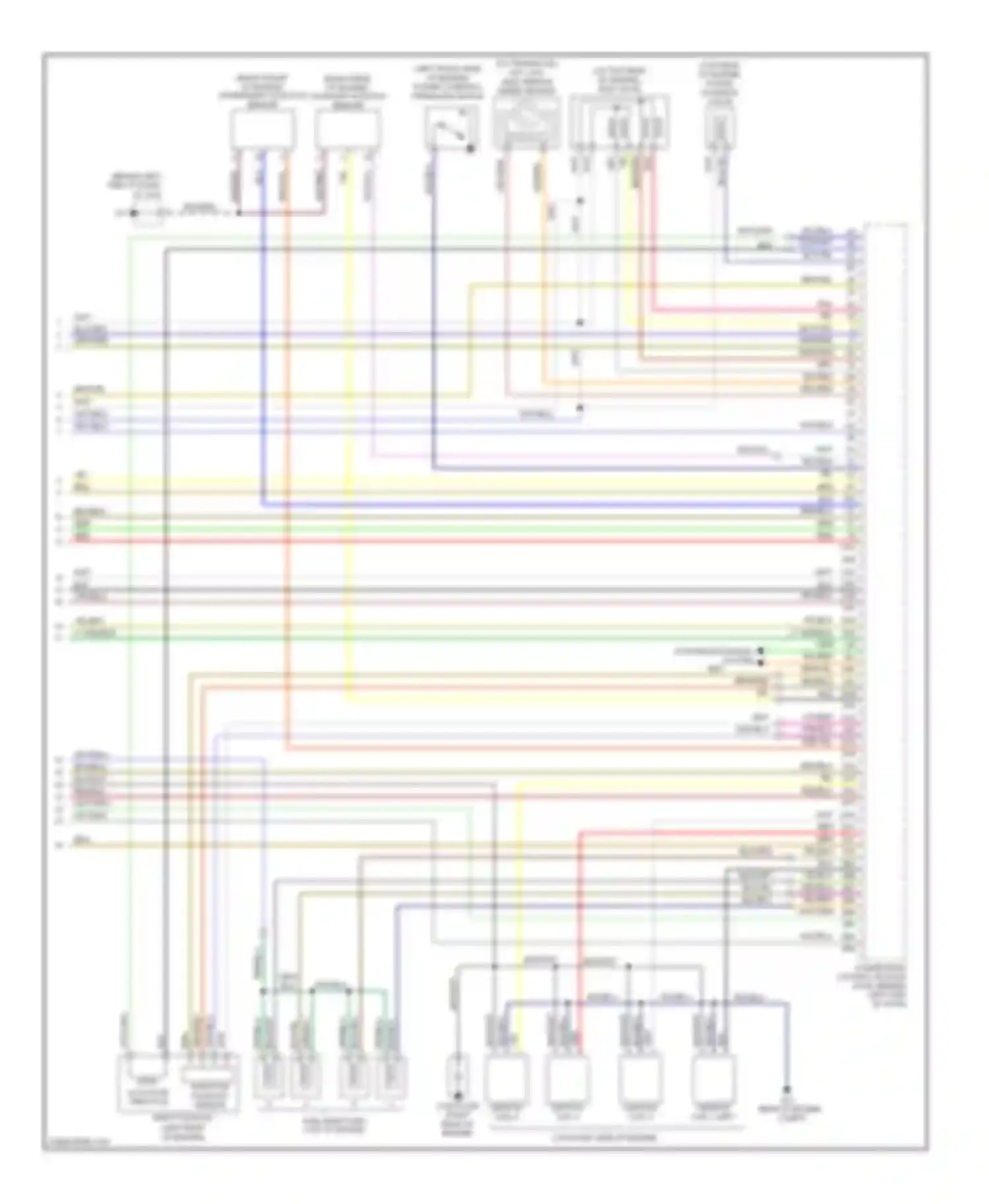 6 Mazda GG facelift (2005-2008): Wiring diagram engine performance 2.3l, except california (3 of 3)