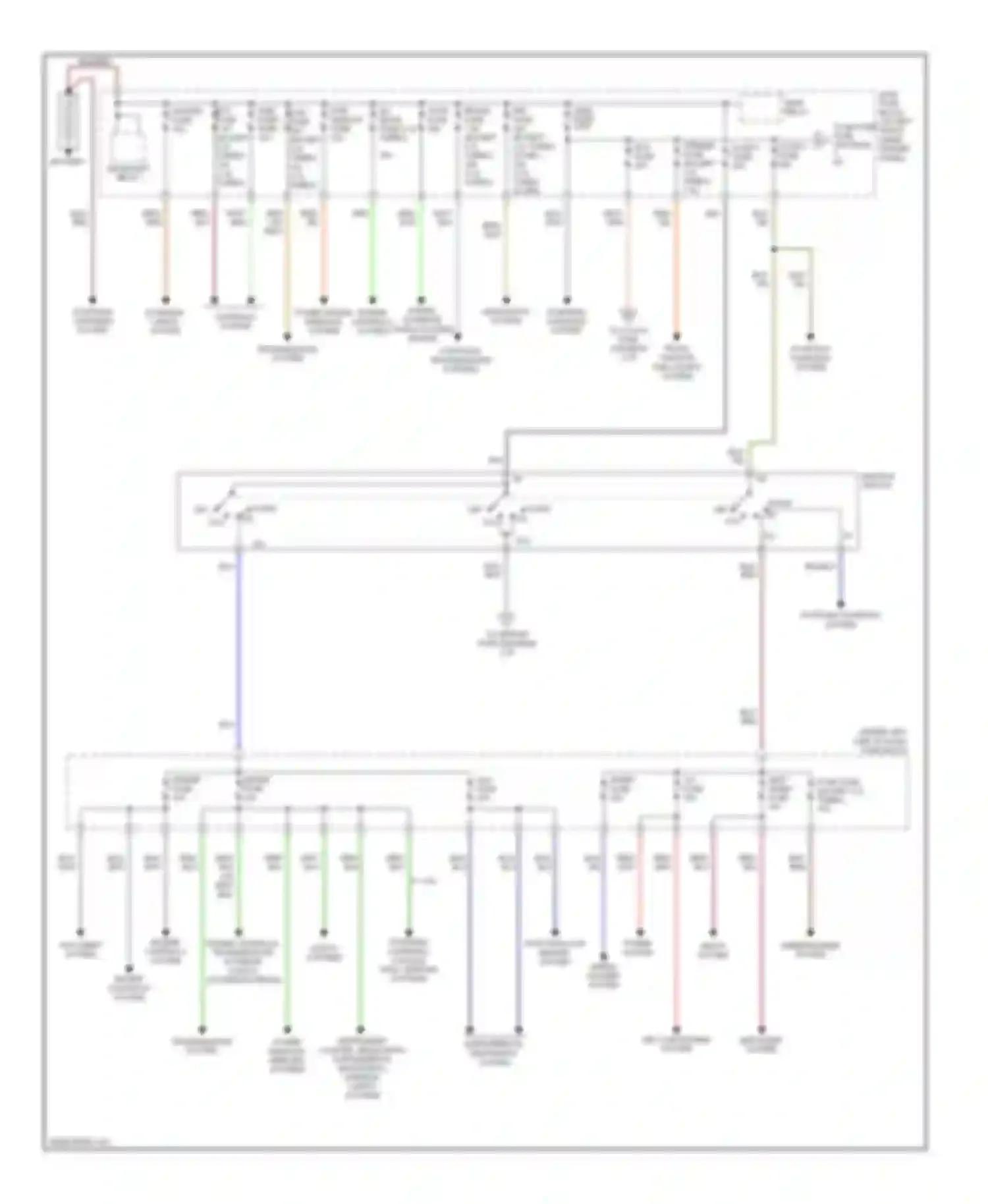 6 Mazda GG facelift (2005-2008): Power distribution circuit (1 of 2)