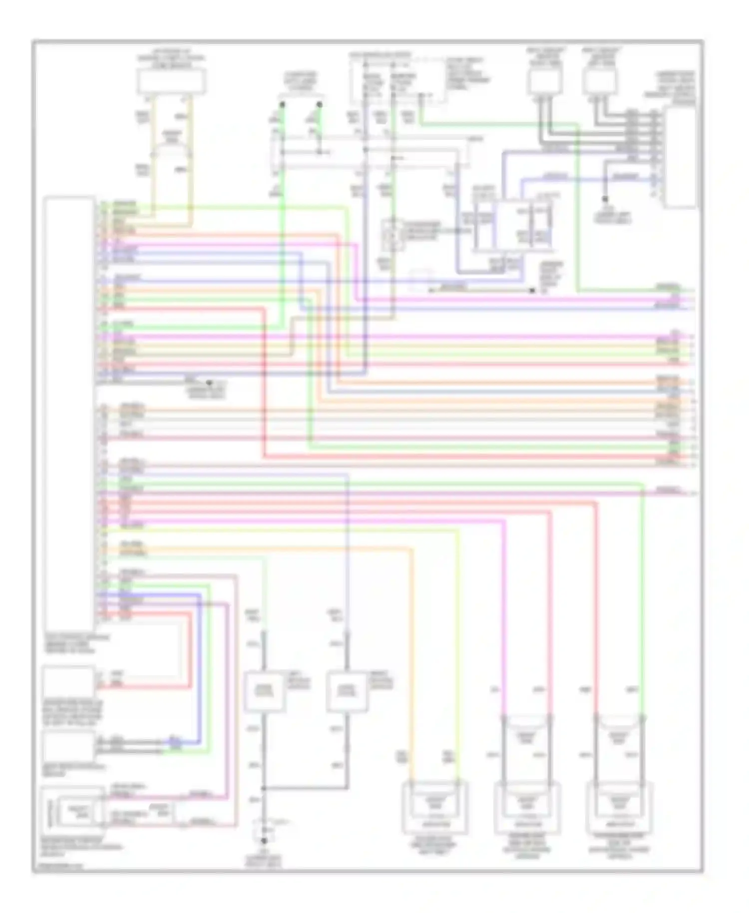 6 Mazda GG facelift (2005-2008): Supplemental restraints circuit (1 of 2)