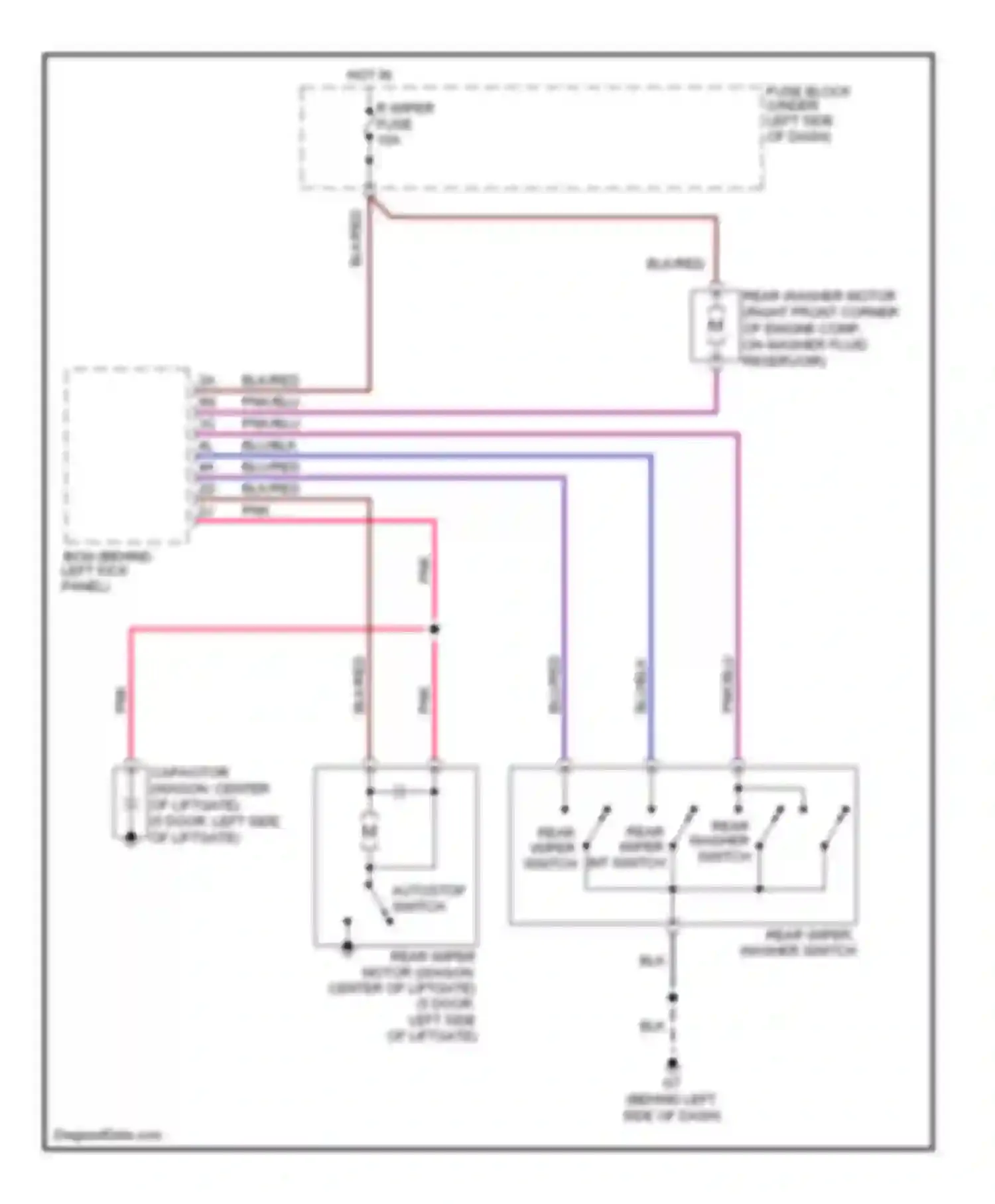 Wiring diagram autostop switch for Mazda 6 GG facelift (2005-2008) (2 of 2)
