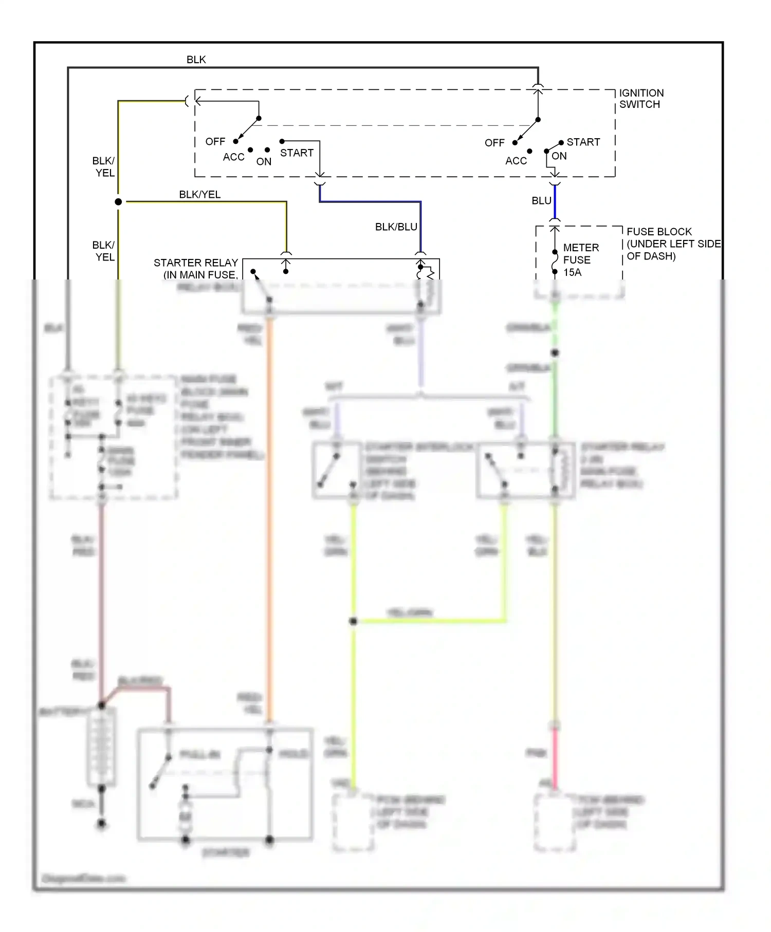 Mazda 6 GG facelift (2005-2008) blu wiring diagram  (44 of 58)