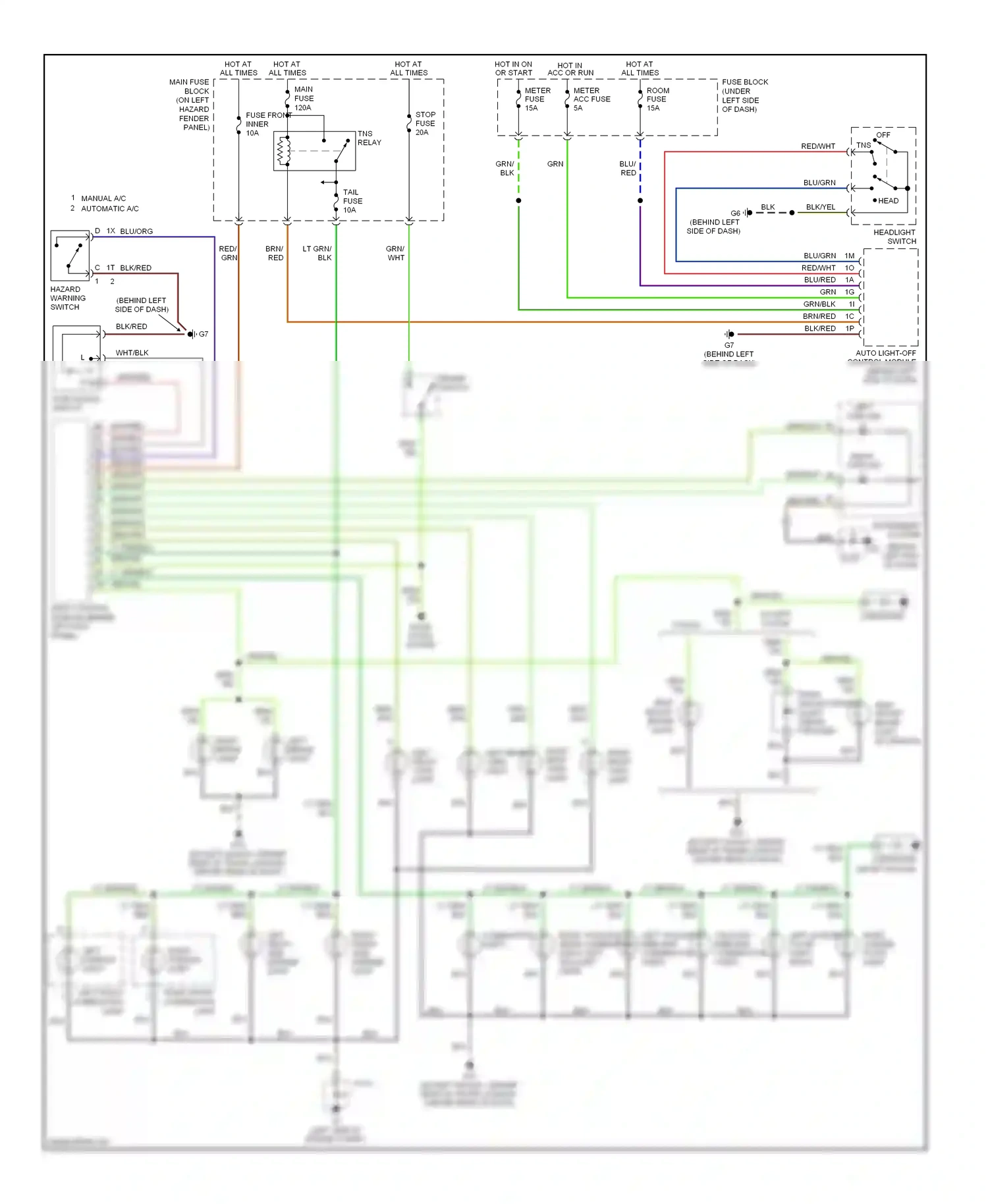 Mazda 6 GG facelift (2005-2008) blu wiring diagram  (32 of 58)