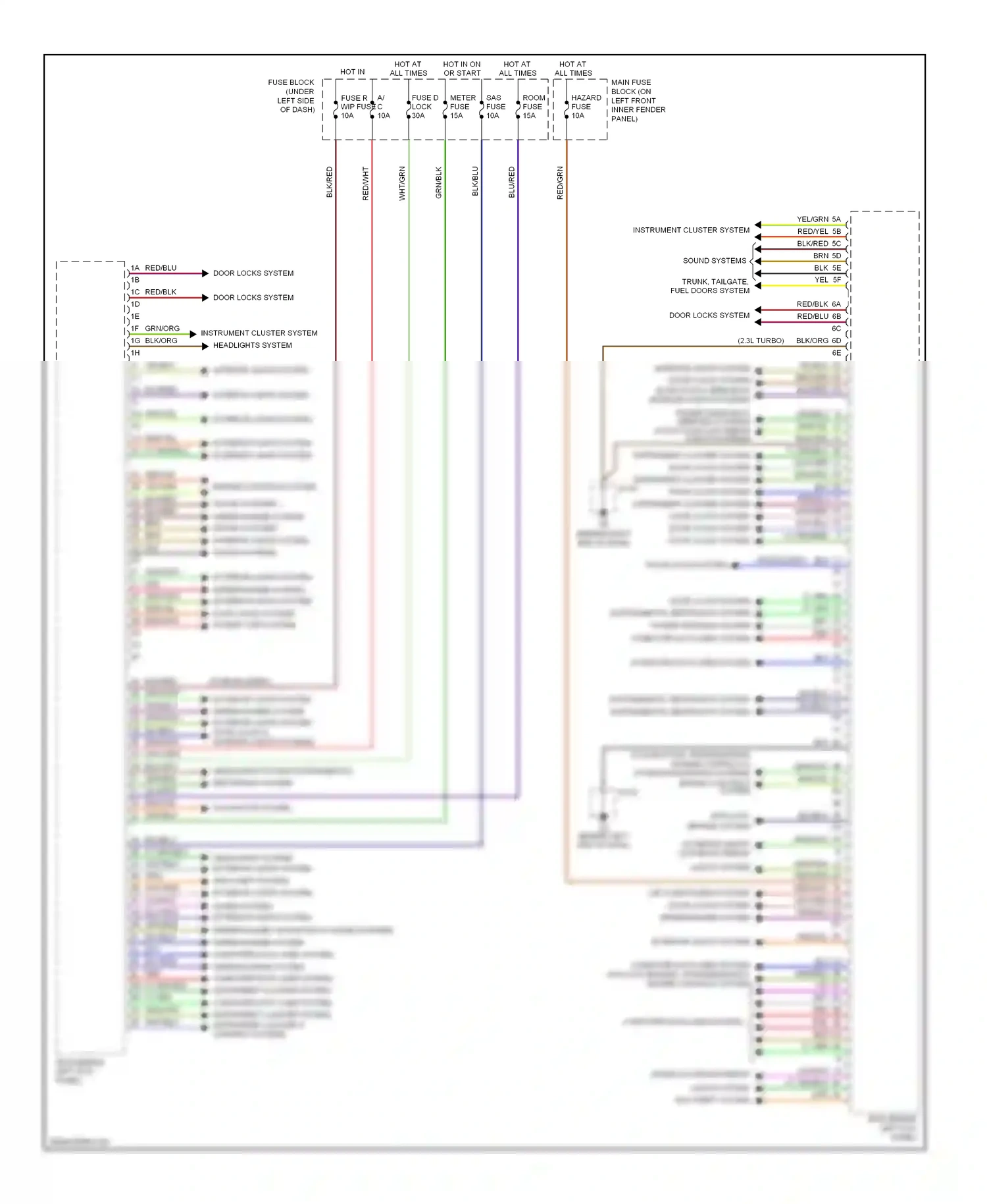 Mazda 6 GG facelift (2005-2008) blu wiring diagram  (52 of 58)