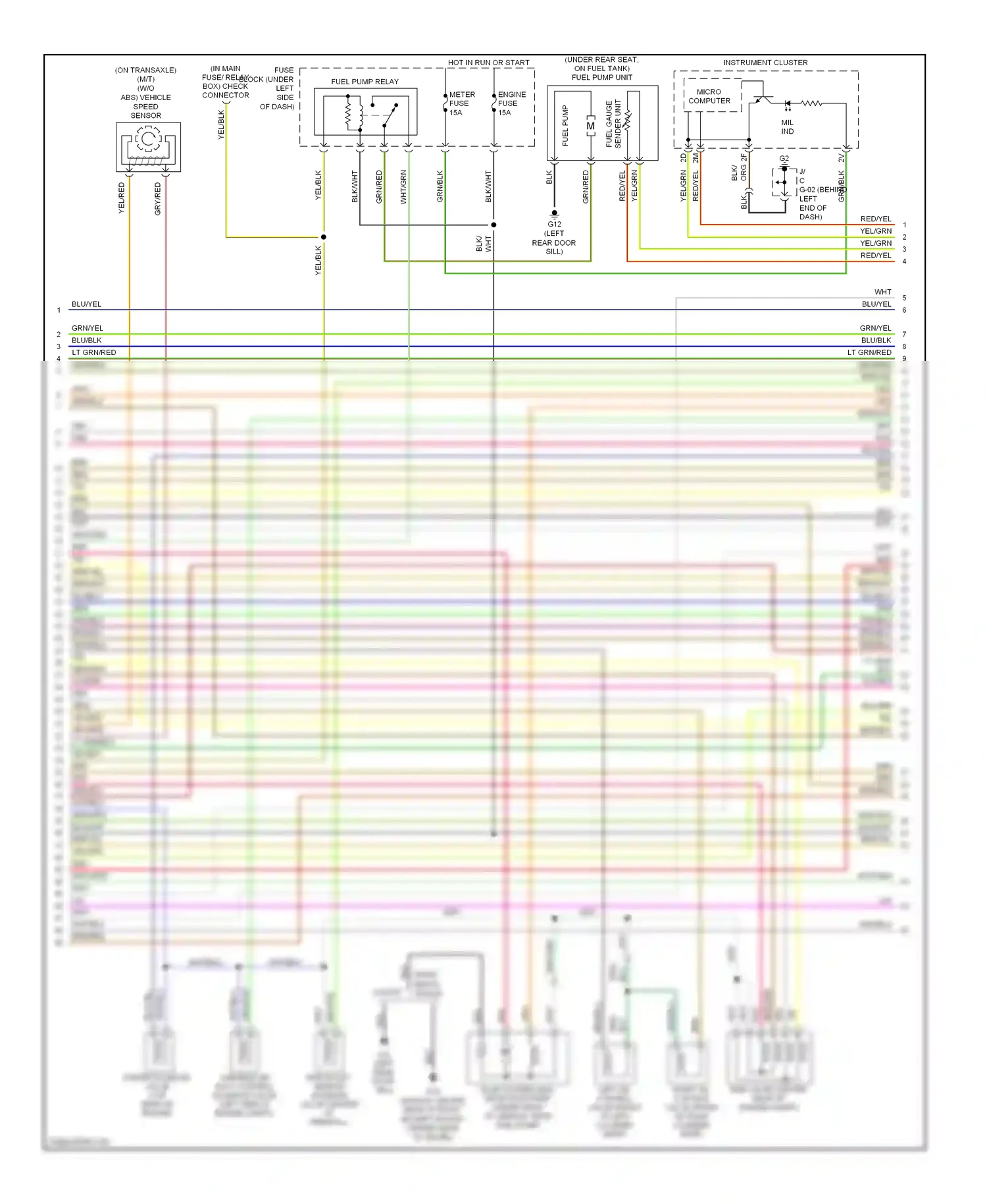 Mazda 6 GG facelift (2005-2008) brn/wht wiring diagram  (9 of 12)