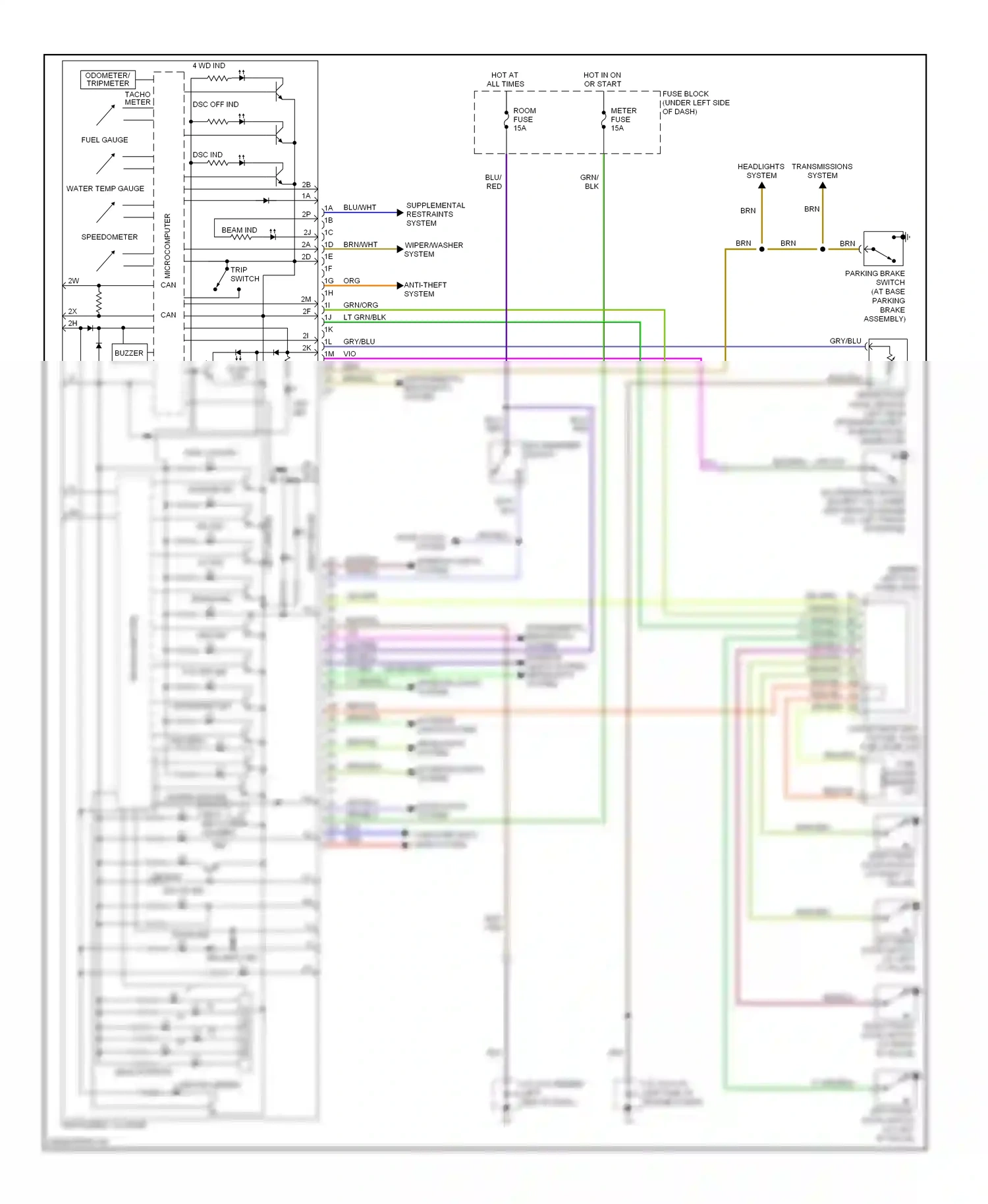 Mazda 6 GG facelift (2005-2008) brn/yel wiring diagram  (21 of 25)