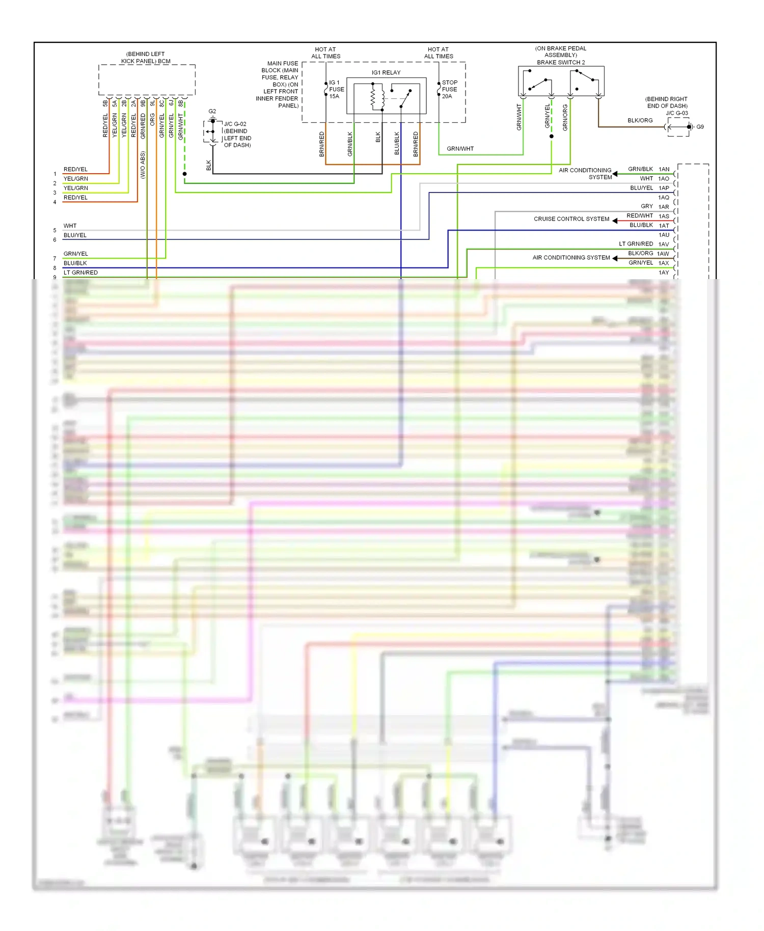 Mazda 6 GG facelift (2005-2008) brn/yel wiring diagram  (25 of 25)