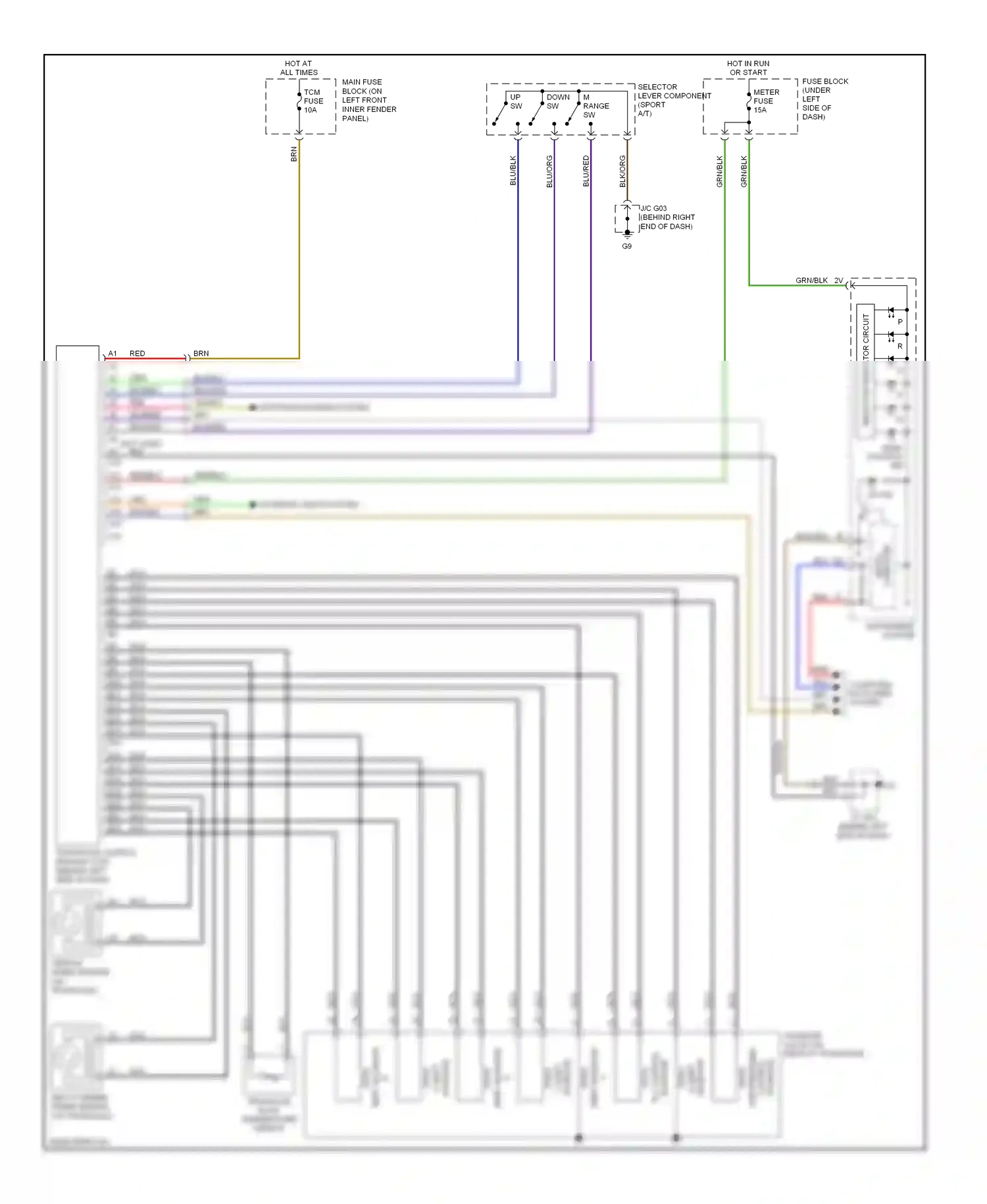 Mazda 6 GG facelift (2005-2008) computer wiring diagram  (1 of 1)