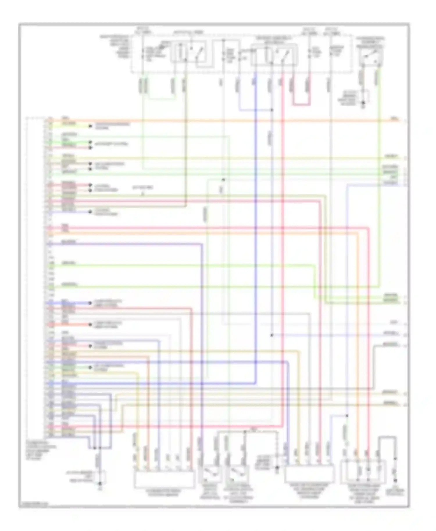Wiring diagram cruise control system for Mazda 6 GG facelift (2005-2008) (1 of 4)