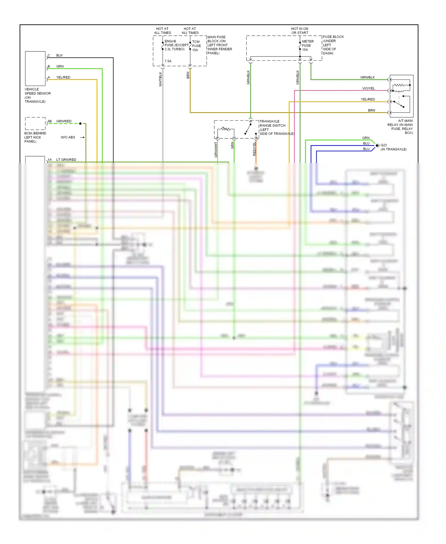 Mazda 6 GG facelift (2005-2008) intermediate sensor (on transaxle) wiring diagram  (1 of 1)