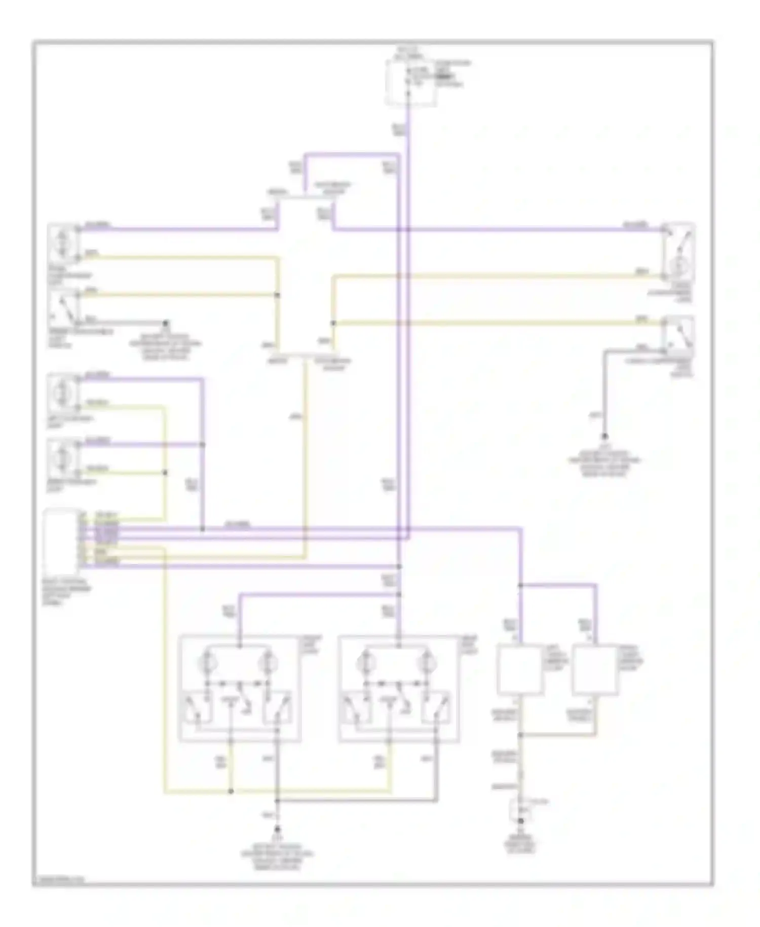 Wiring diagram left courtesy light for Mazda 6 GG facelift (2005-2008) (1 of 1)