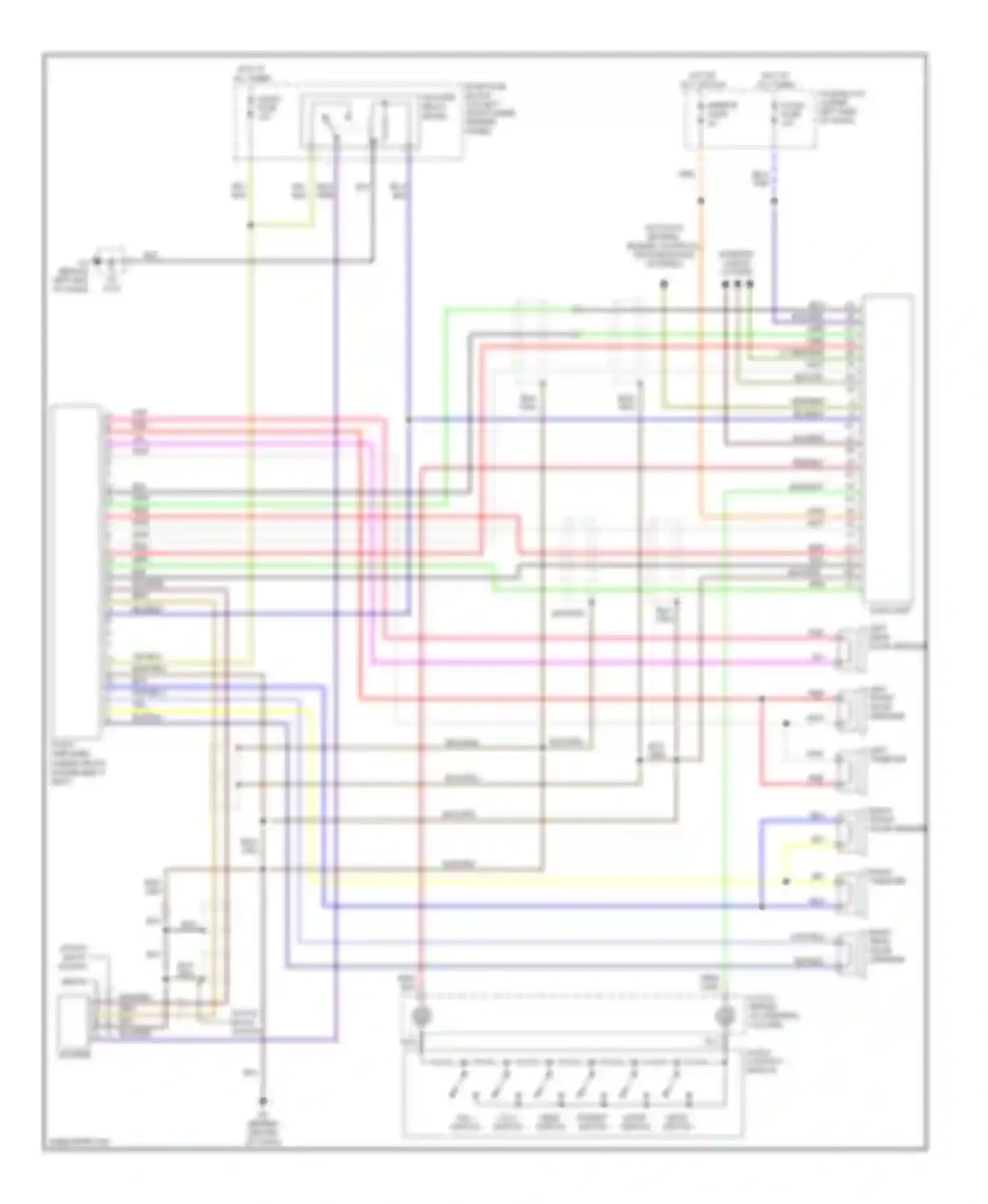 Wiring diagram left tweeter for Mazda 6 GG facelift (2005-2008) (2 of 2)