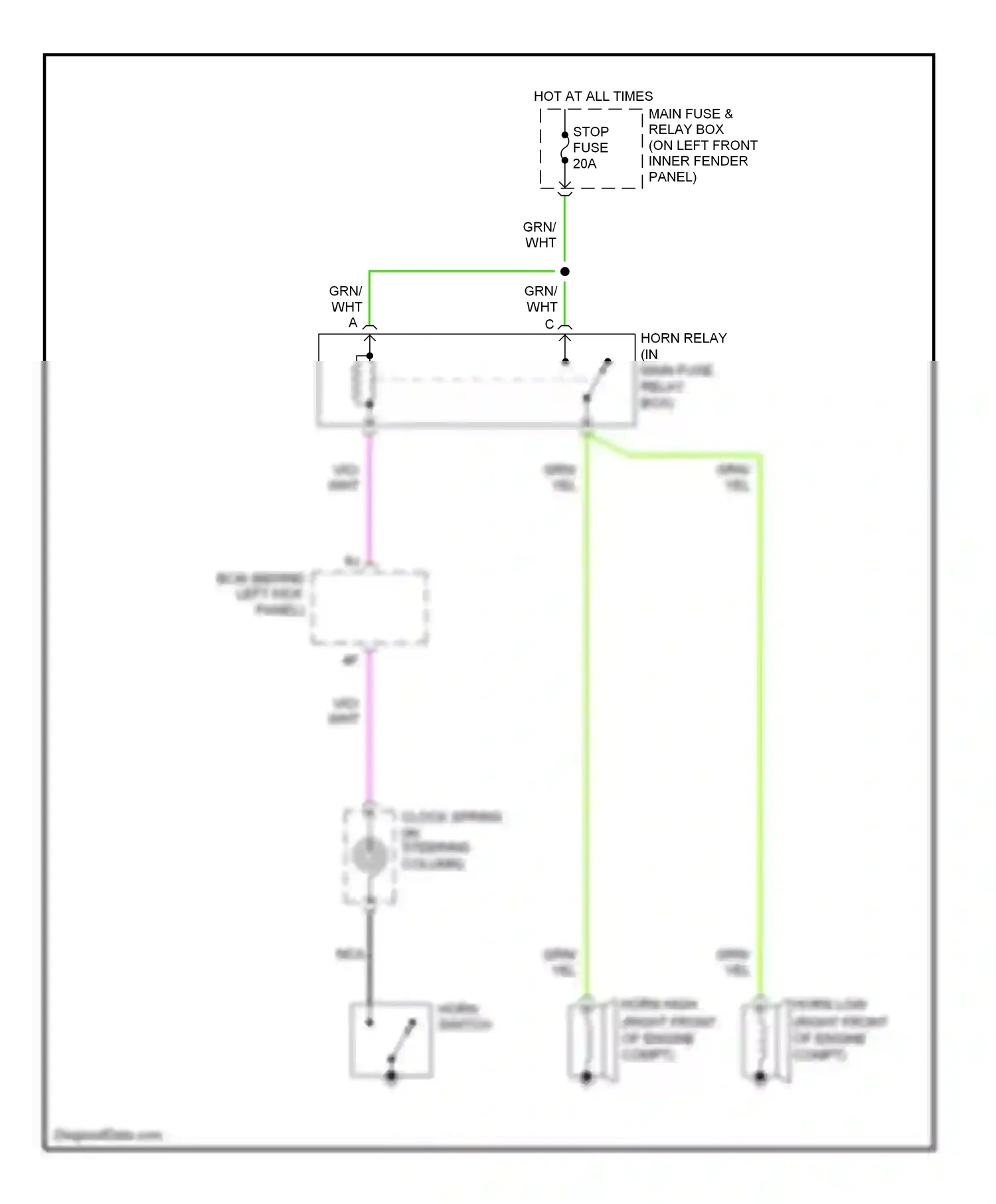 Mazda 6 GG facelift (2005-2008) nca wiring diagram  (12 of 31)