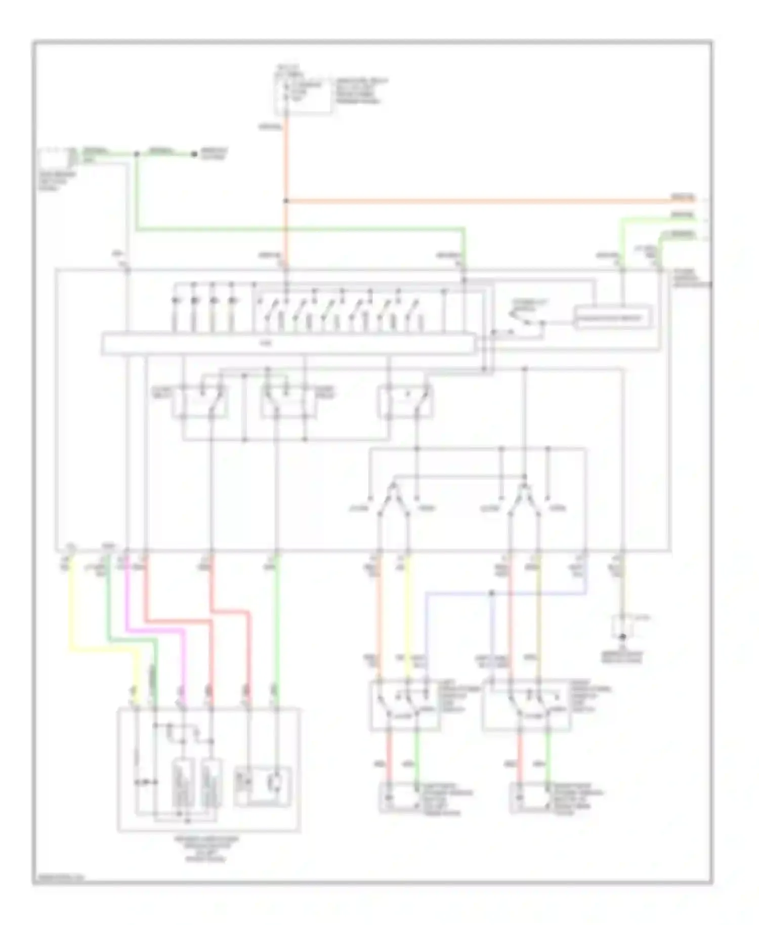 Wiring diagram power-cut switch for Mazda 6 GG facelift (2005-2008) (1 of 3)