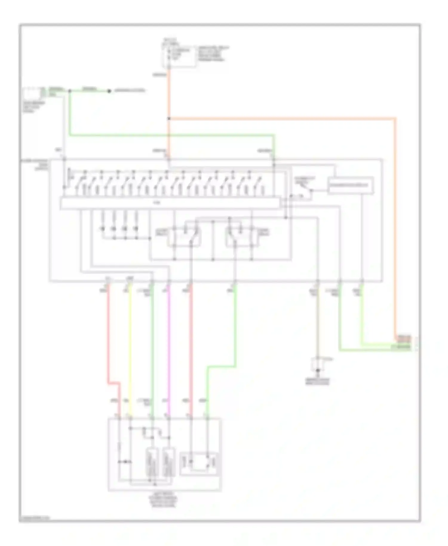 Wiring diagram switch 2 hall effect for Mazda 6 GG facelift (2005-2008) (1 of 1)