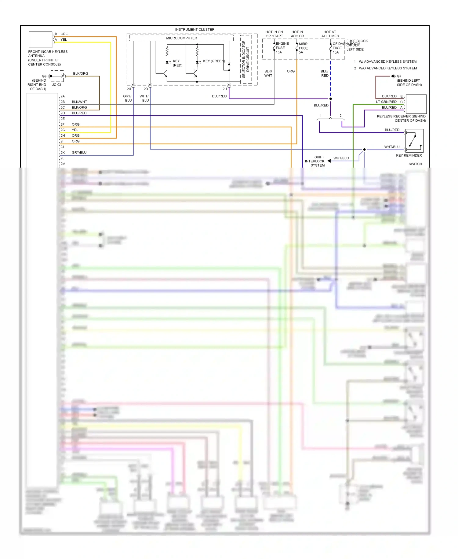 Mazda 6 GG facelift (2005-2008) system wiring diagram  (1 of 2)