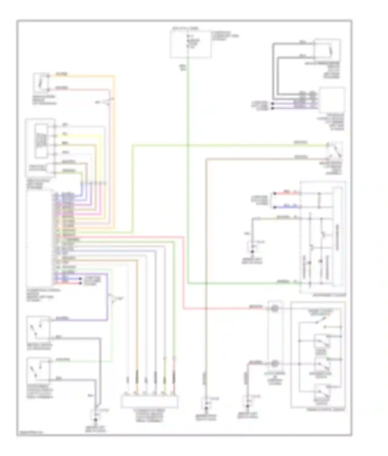 Wiring diagram vehicle speed sensor for Mazda 6 GG facelift (2005-2008) (1 of 1)