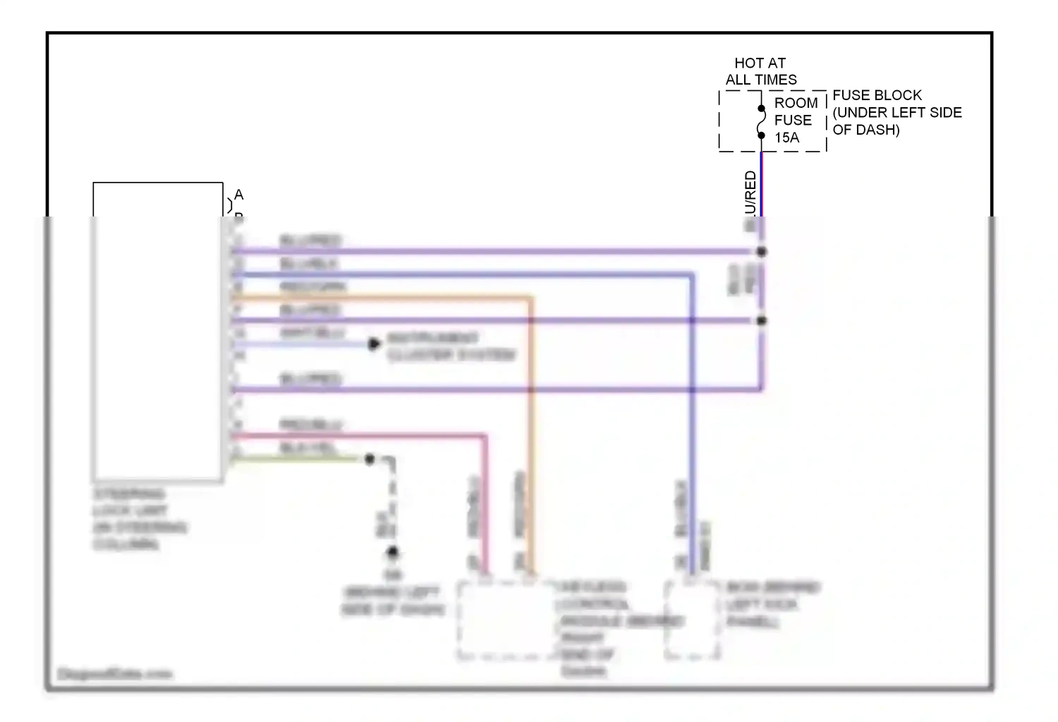 Mazda 6 GG facelift (2005-2008) wht/blu wiring diagram  (23 of 25)