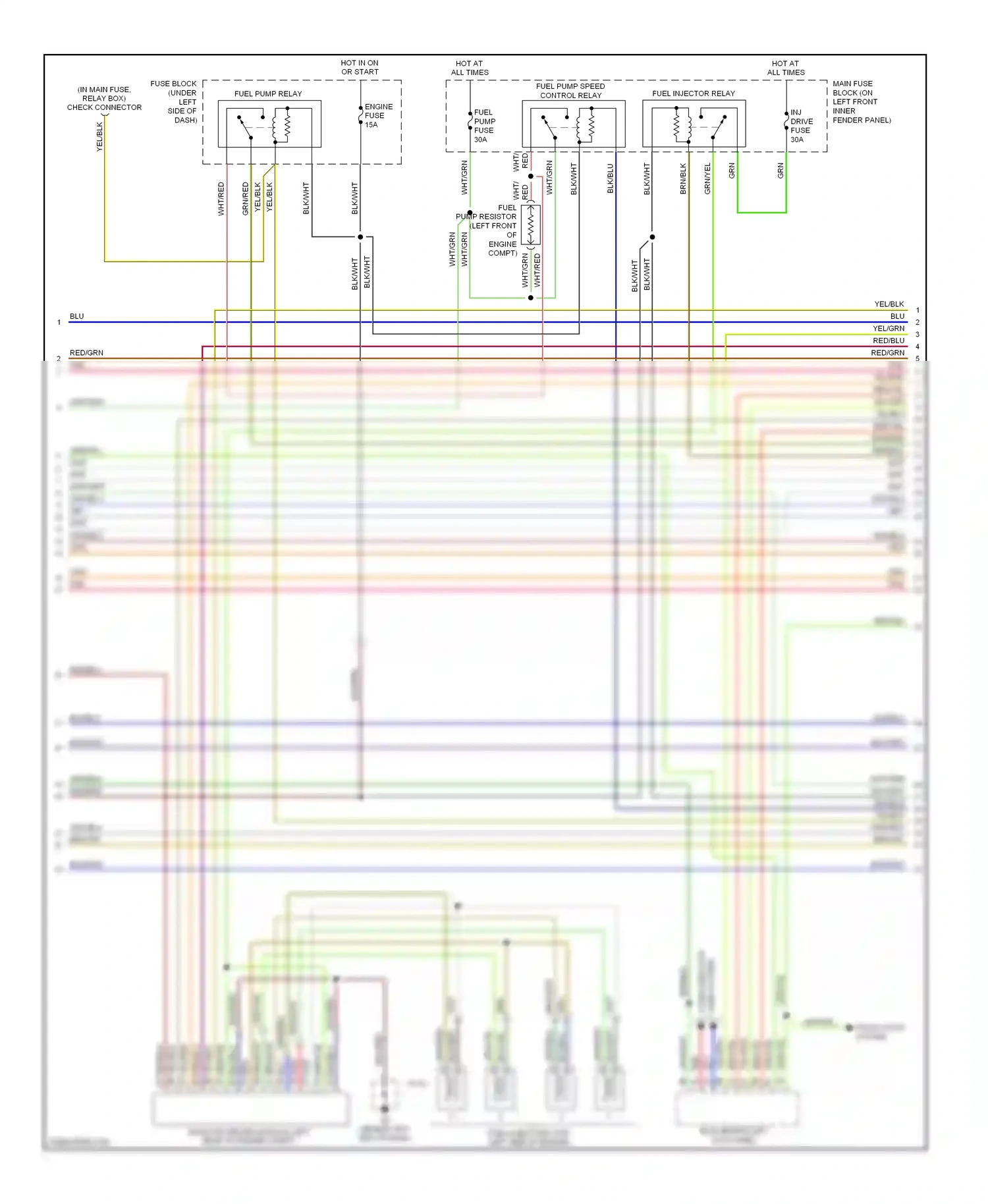 Mazda 6 GG facelift (2005-2008) wht/blu wiring diagram  (16 of 25)