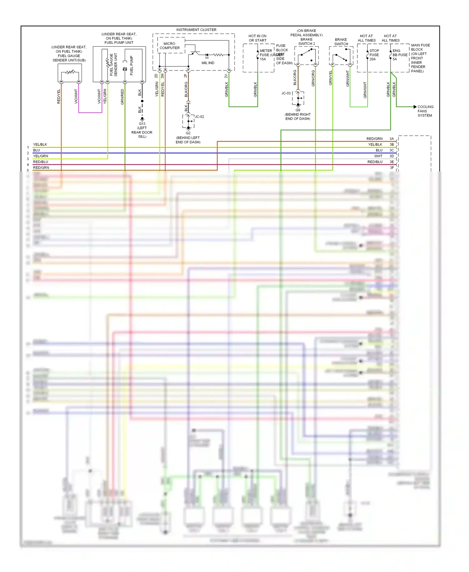 Mazda 6 GG facelift (2005-2008) wht/blu wiring diagram  (17 of 25)