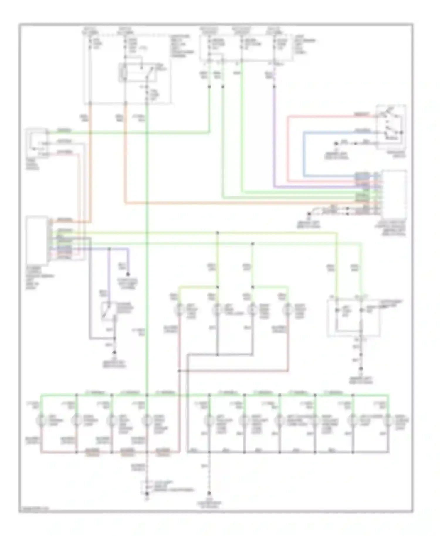 6 Mazda GG (2002-2005): Exterior lamps circuit
