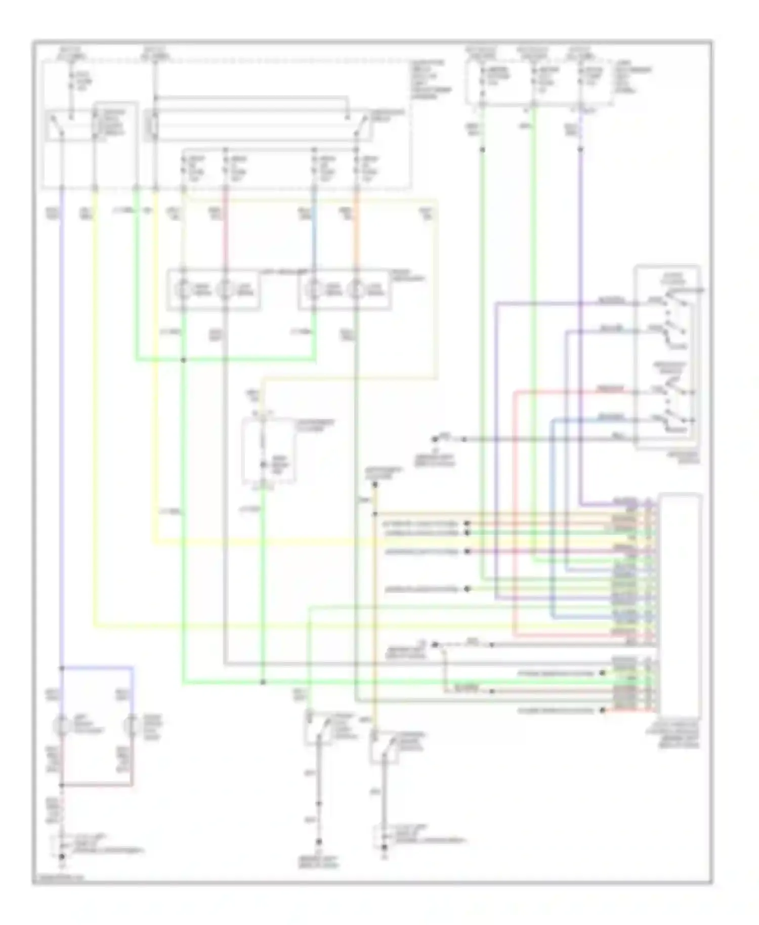 6 Mazda GG (2002-2005): Headlights circuit, with drl
