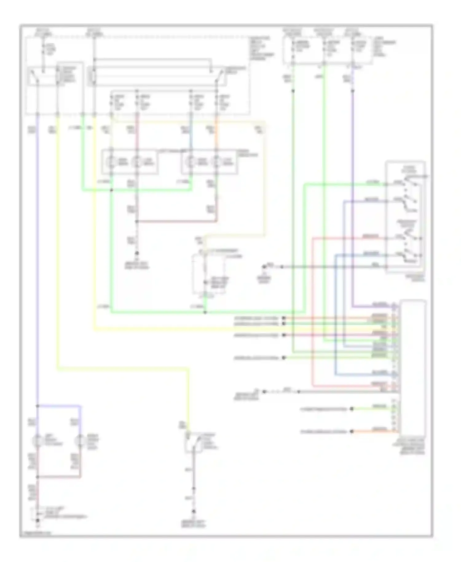 6 Mazda GG (2002-2005): Headlights circuit, without drl