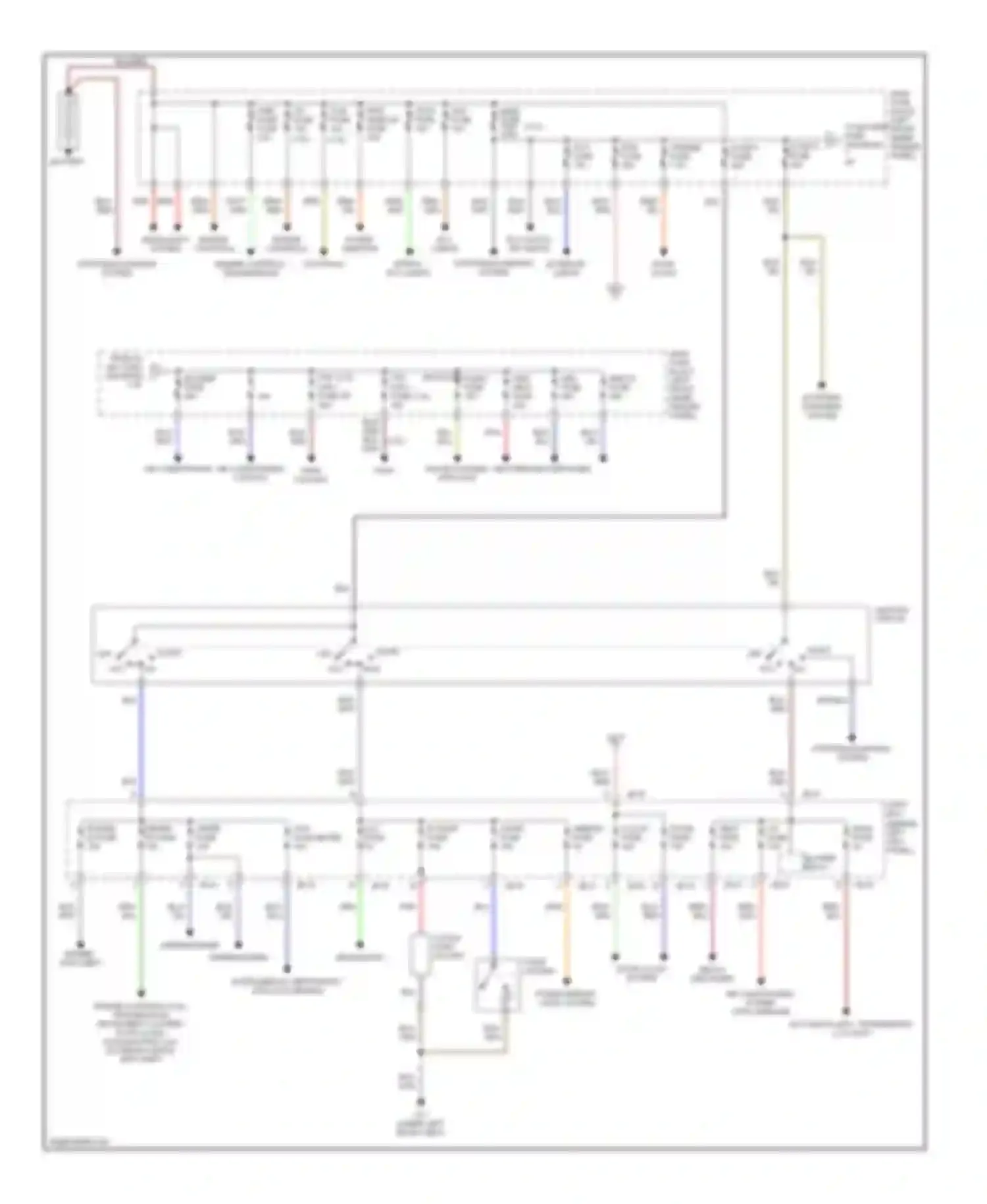 6 Mazda GG (2002-2005): Power distribution circuit