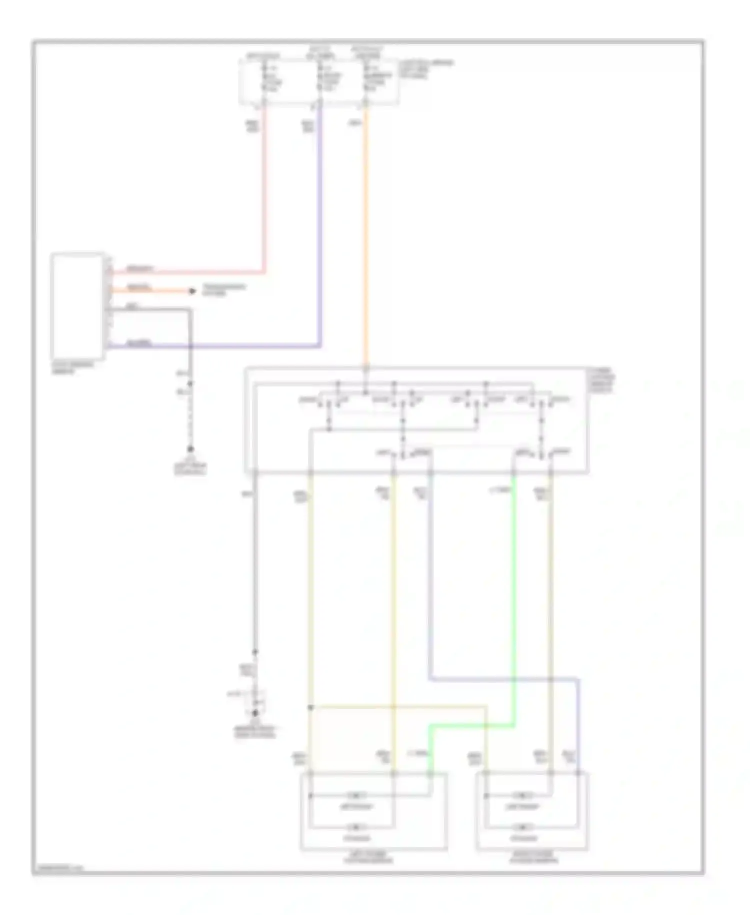 6 Mazda GG (2002-2005): Power mirrors circuit