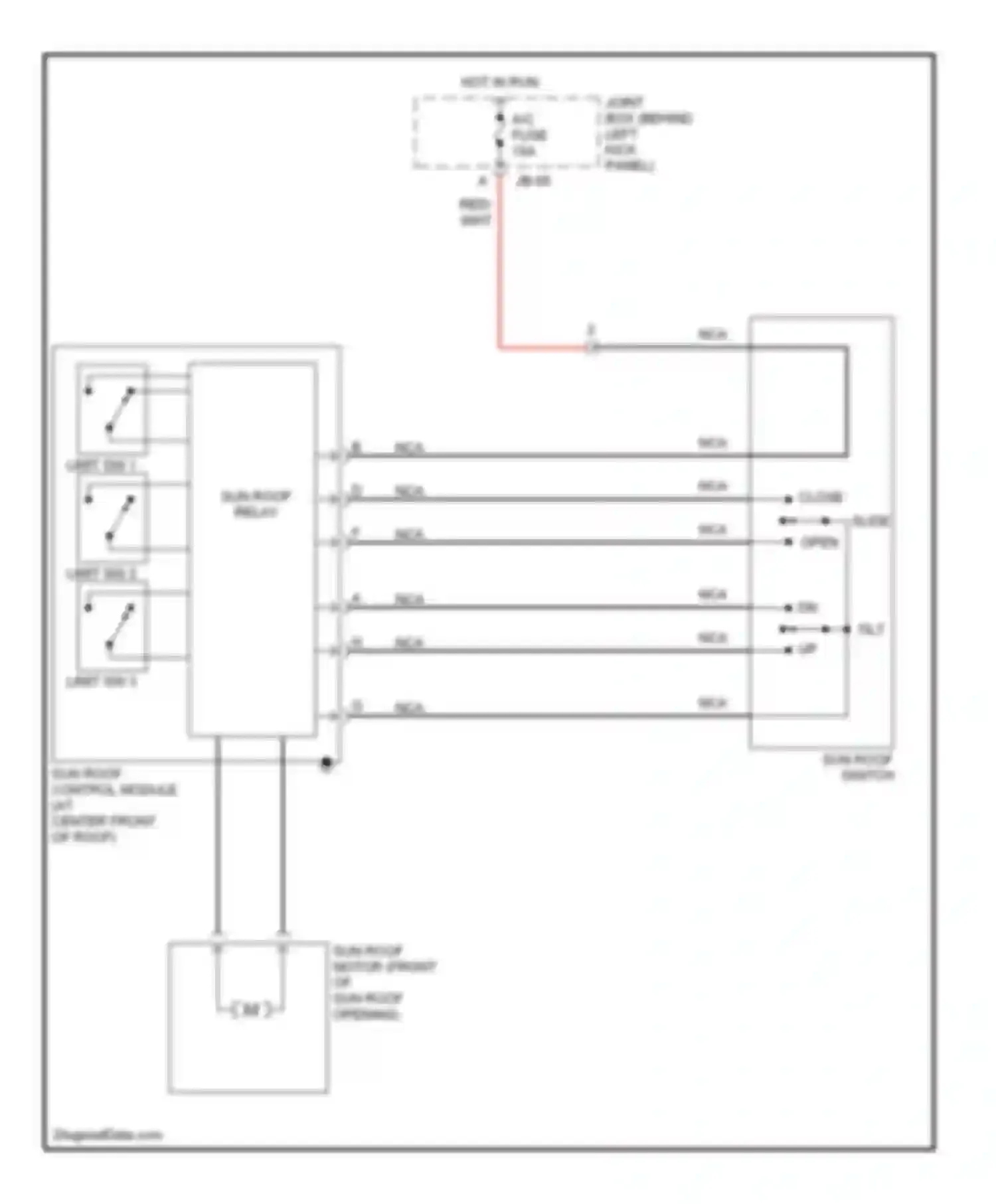 6 Mazda GG (2002-2005): Power top/sunroof circuit