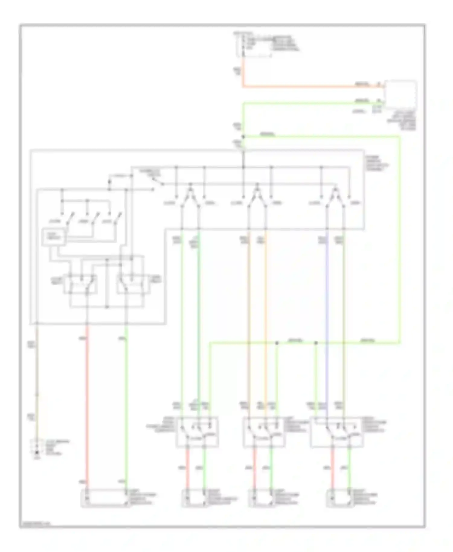 6 Mazda GG (2002-2005): Power windows circuit