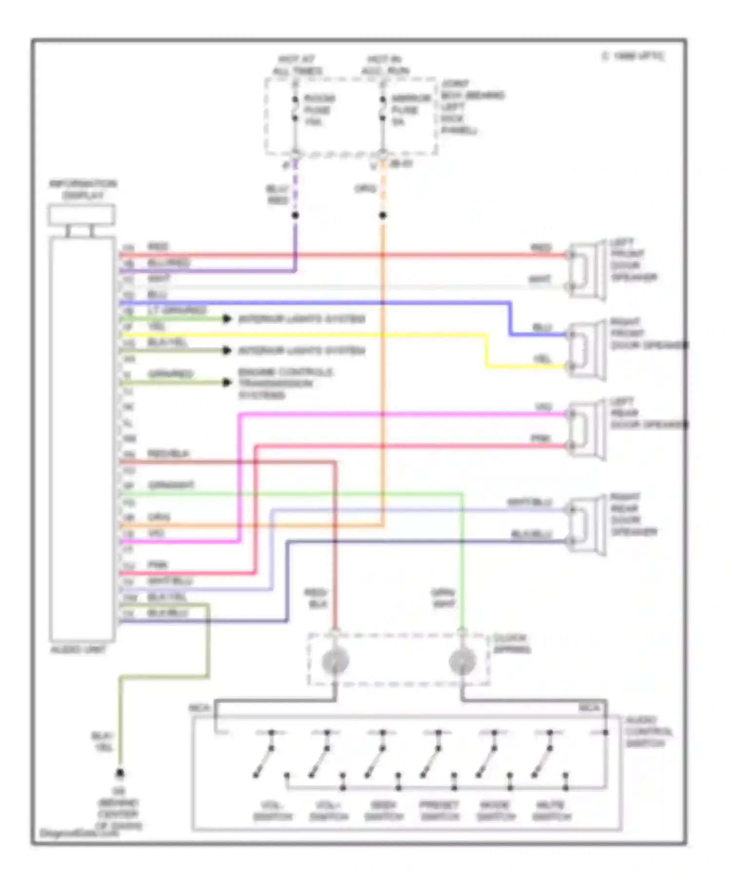 6 Mazda GG (2002-2005): Radio circuit, base